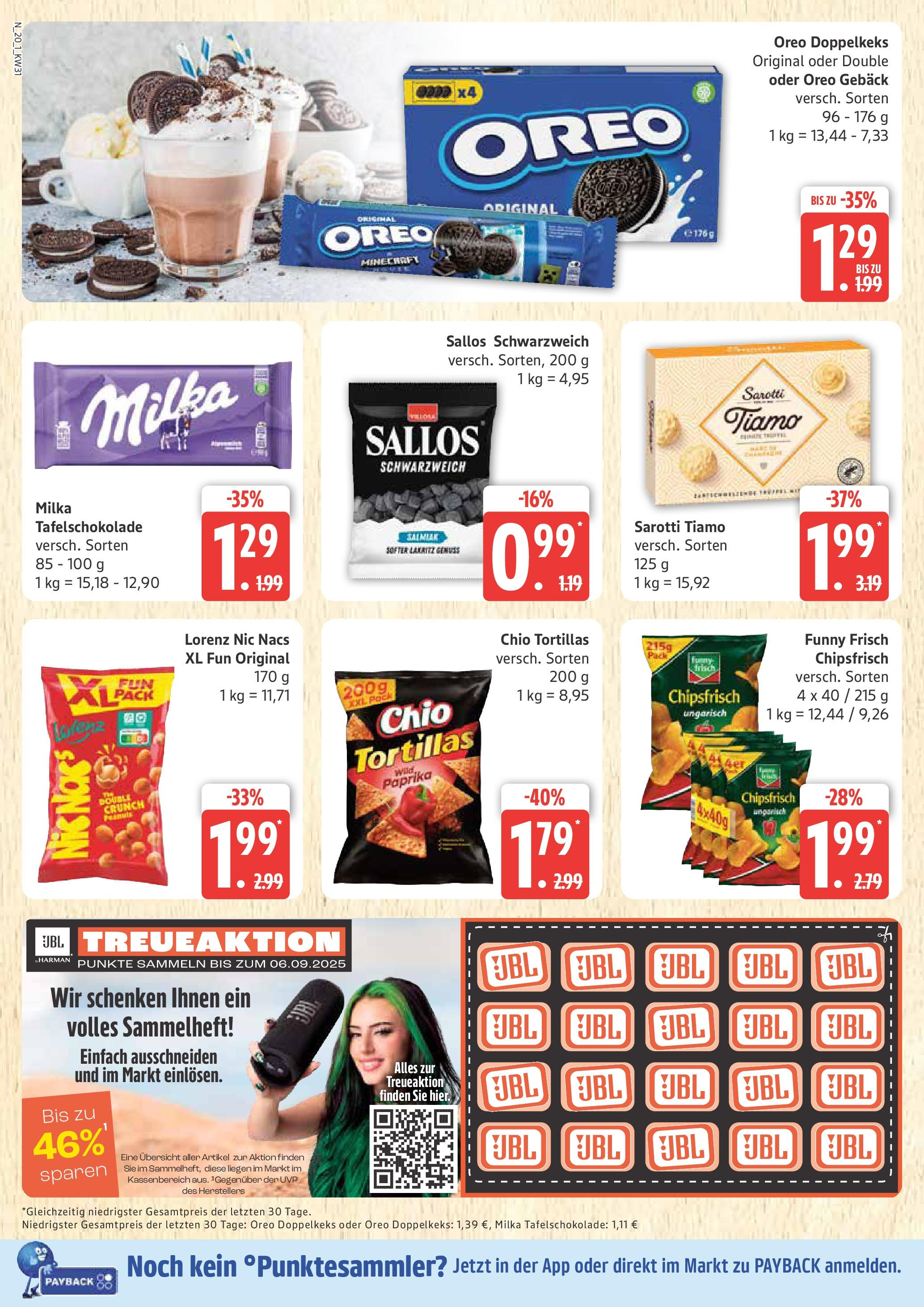 Marktkauf Prospekt Neuenkirchen, Wismar (ab 28.07.2025) » Angebote ab Montag | Seite: 20 | Produkte: Funny frisch, Milka, Paprika, Chio tortillas Marktkauf Prospekt Neuenkirchen, Wismar (ab 28.07.2025) » Angebote online | Seite: 20 | Produkte: Funny frisch, Milka, Paprika, Chio tortillas