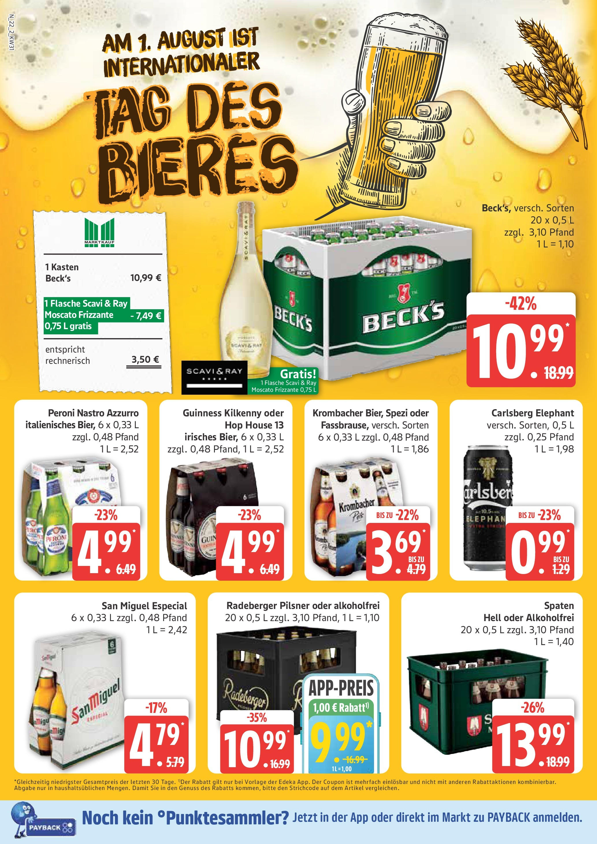 Marktkauf Prospekt Neuenkirchen, Wismar (ab 28.07.2025) » Angebote ab Montag | Seite: 22 | Produkte: Carlsberg, Krombacher, Radeberger pilsner Marktkauf Prospekt Neuenkirchen, Wismar (ab 28.07.2025) » Angebote online | Seite: 22 | Produkte: Carlsberg, Krombacher, Radeberger pilsner