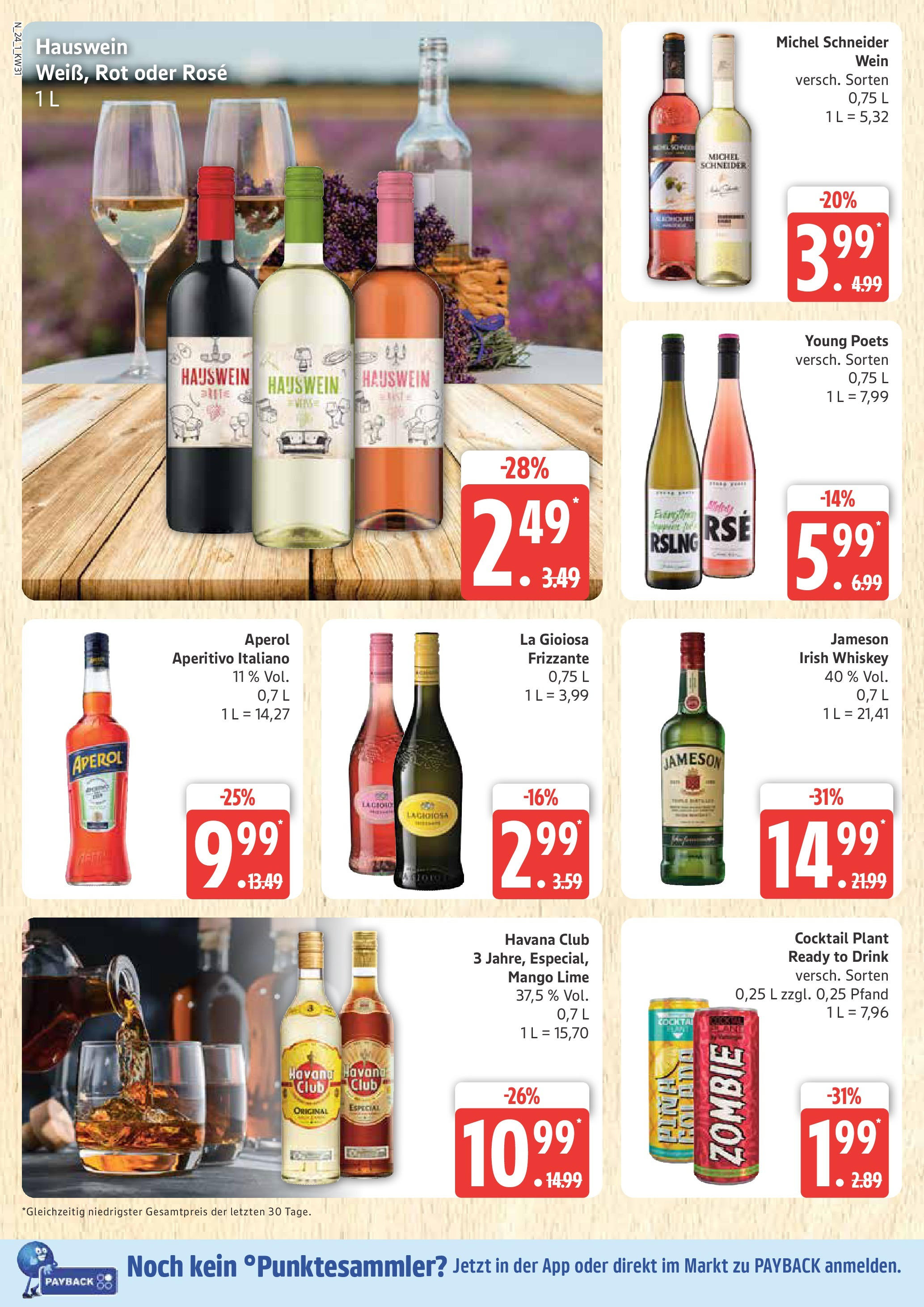 Marktkauf Prospekt Cuxhaven, Buxtehude (ab 28.07.2025) » Angebote ab Montag | Seite: 24 | Produkte: Jameson, Mango, Aperol, Wein Marktkauf Prospekt Cuxhaven, Buxtehude (ab 28.07.2025) » Angebote online | Seite: 24 | Produkte: Jameson, Mango, Aperol, Wein