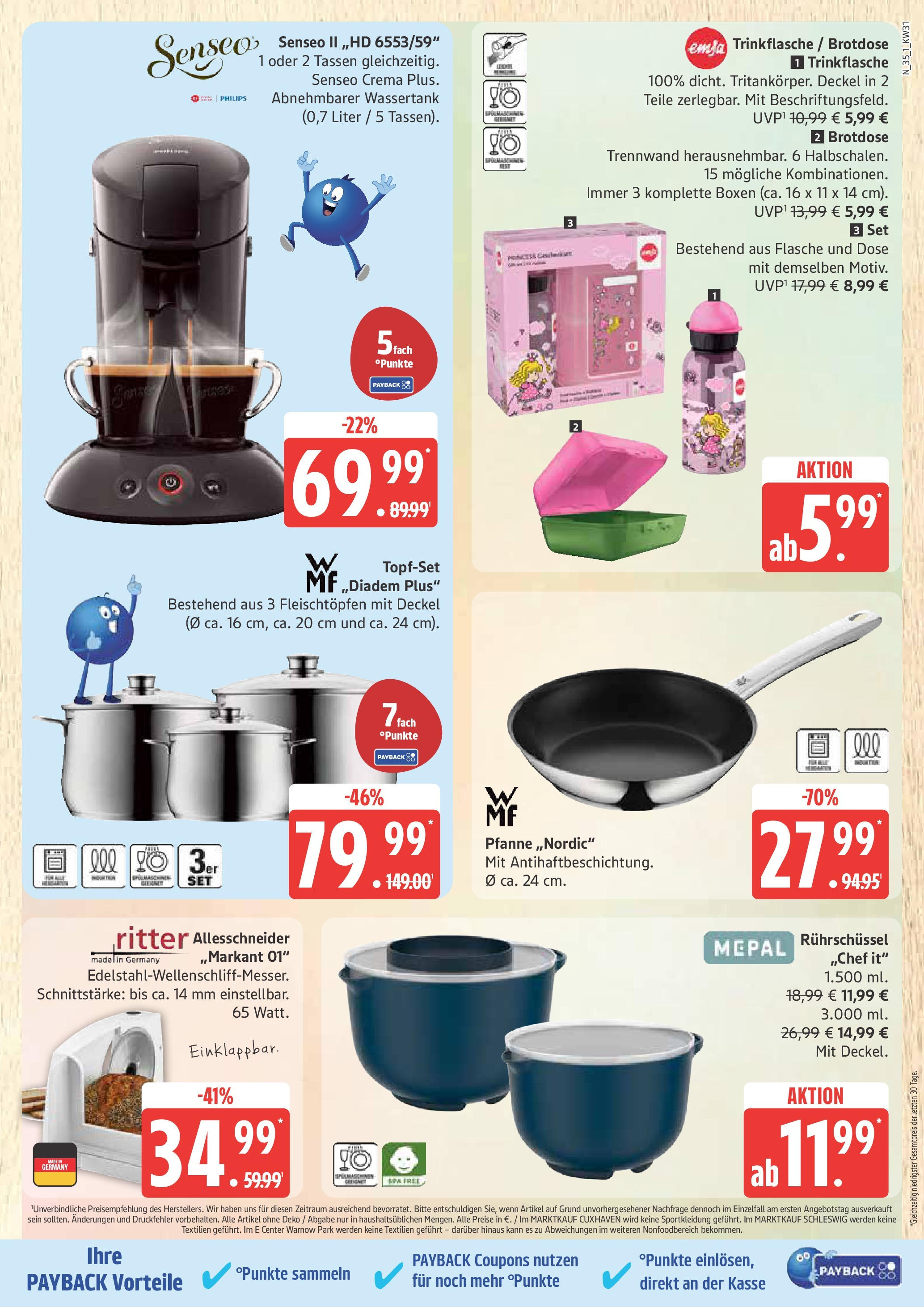 Marktkauf Prospekt Cuxhaven, Buxtehude (ab 28.07.2025) » Angebote ab Montag | Seite: 35 | Produkte: Philips, Senseo Marktkauf Prospekt Cuxhaven, Buxtehude (ab 28.07.2025) » Angebote online | Seite: 35 | Produkte: Philips, Senseo