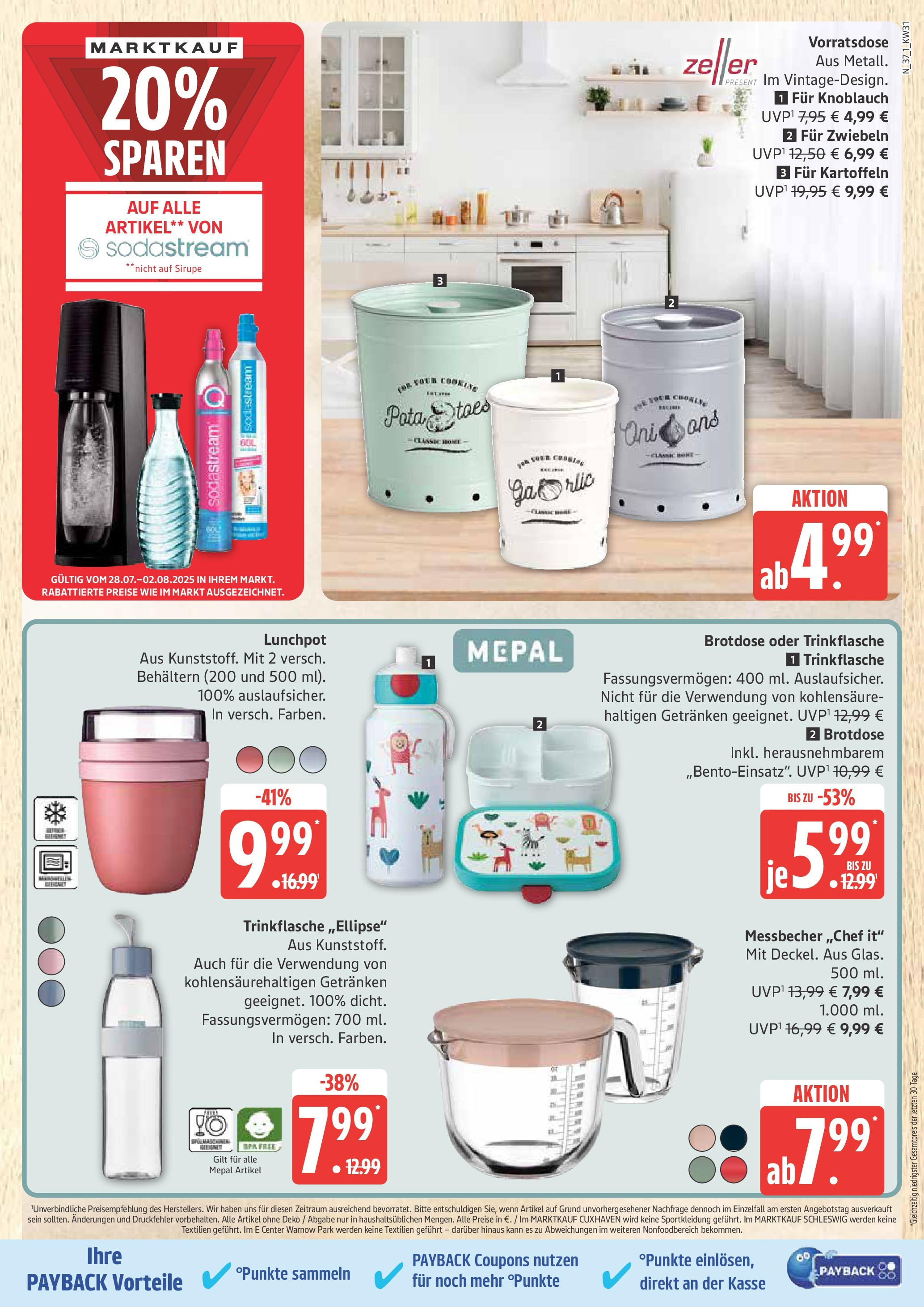 Marktkauf Prospekt Cuxhaven, Buxtehude (ab 28.07.2025) » Angebote ab Montag | Seite: 37 | Produkte: Kartoffeln, Zwiebeln, Knoblauch, Sodastream Marktkauf Prospekt Cuxhaven, Buxtehude (ab 28.07.2025) » Angebote online | Seite: 37 | Produkte: Kartoffeln, Zwiebeln, Knoblauch, Sodastream