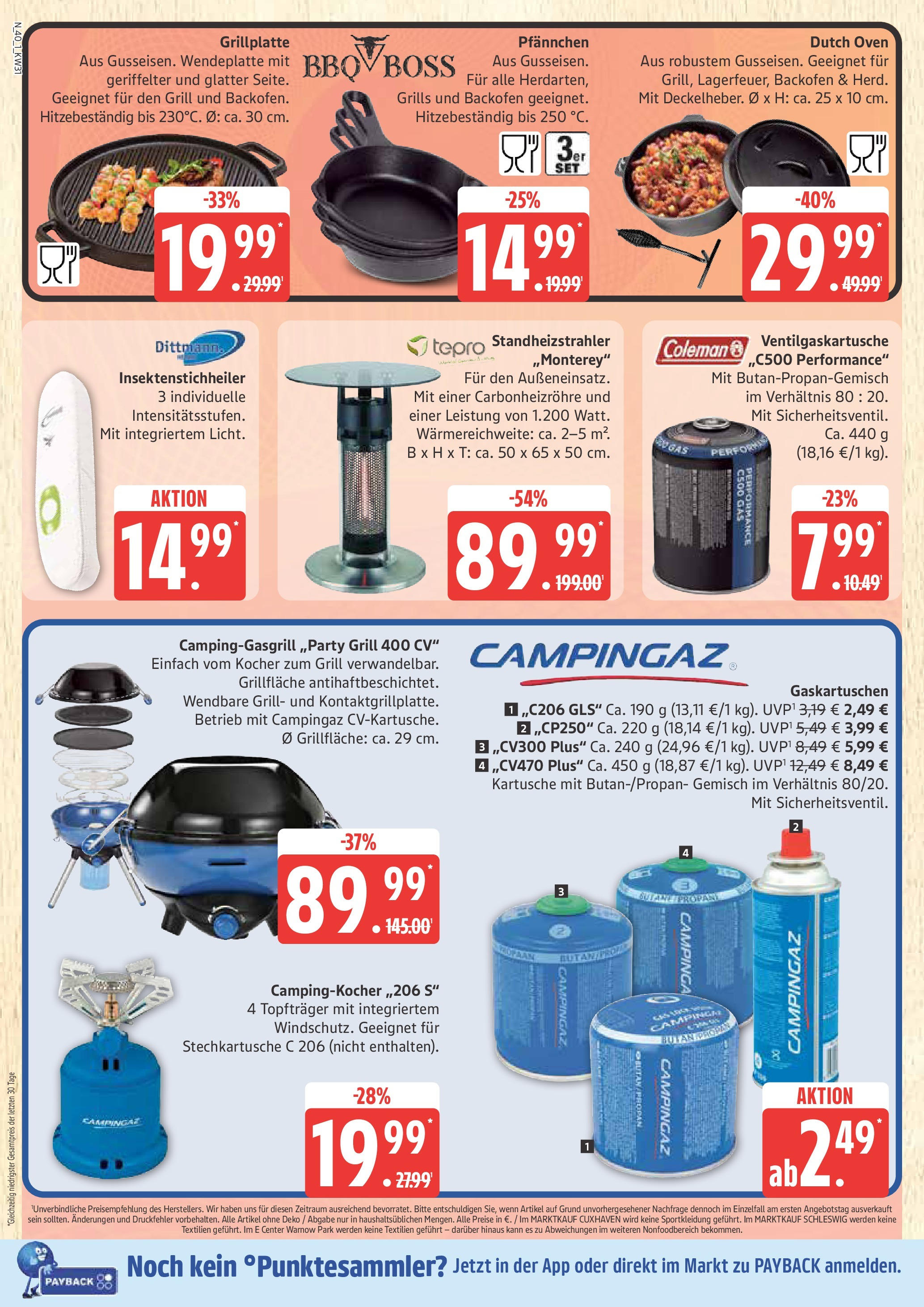 Marktkauf Prospekt Cuxhaven, Buxtehude (ab 28.07.2025) » Angebote ab Montag | Seite: 40 | Produkte: Grill, Kocher, Backofen Marktkauf Prospekt Cuxhaven, Buxtehude (ab 28.07.2025) » Angebote online | Seite: 40 | Produkte: Grill, Kocher, Backofen