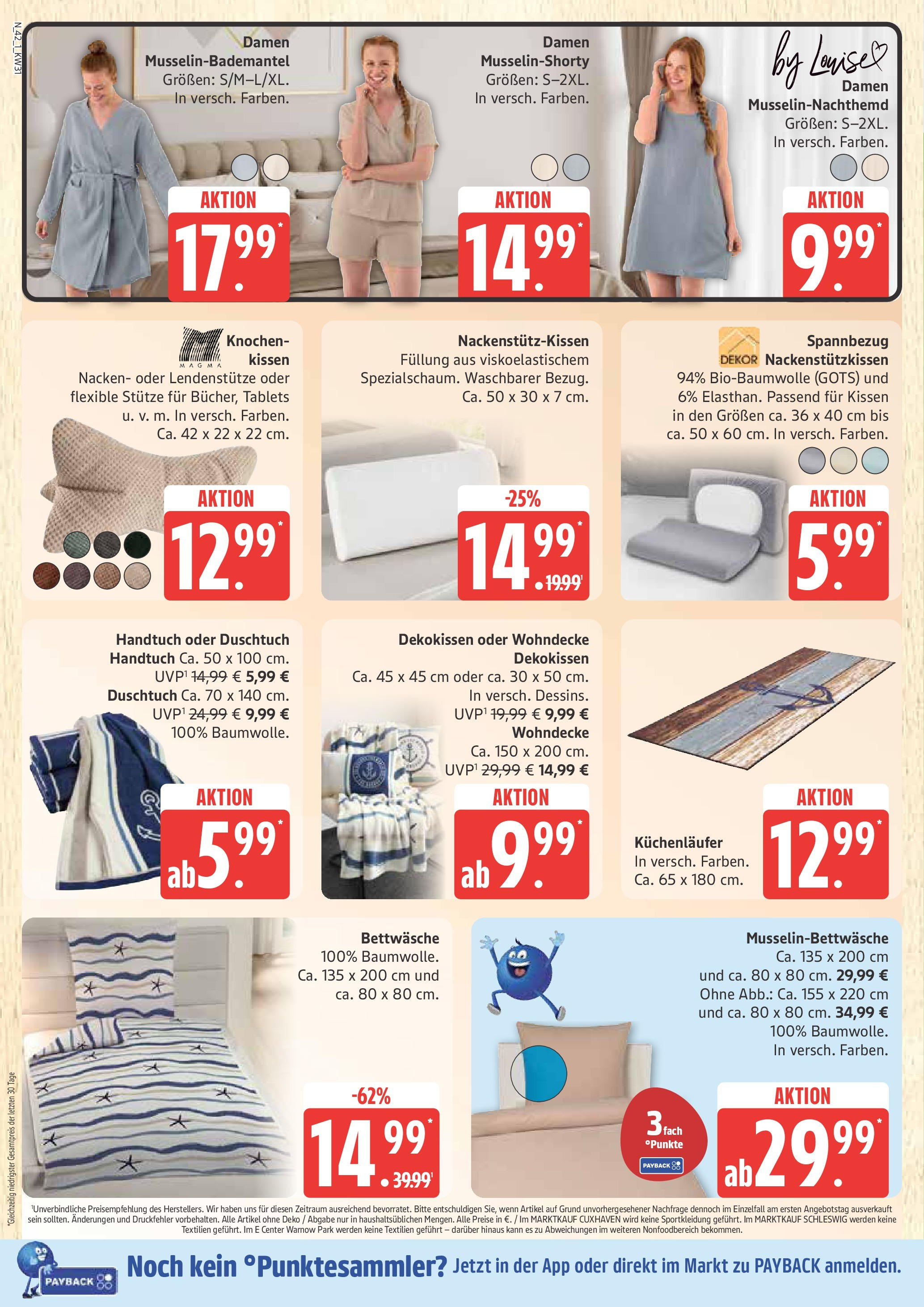 Marktkauf Prospekt Cuxhaven, Buxtehude (ab 28.07.2025) » Angebote ab Montag | Seite: 42 | Produkte: Kissen, Bettwäsche Marktkauf Prospekt Cuxhaven, Buxtehude (ab 28.07.2025) » Angebote online | Seite: 42 | Produkte: Kissen, Bettwäsche