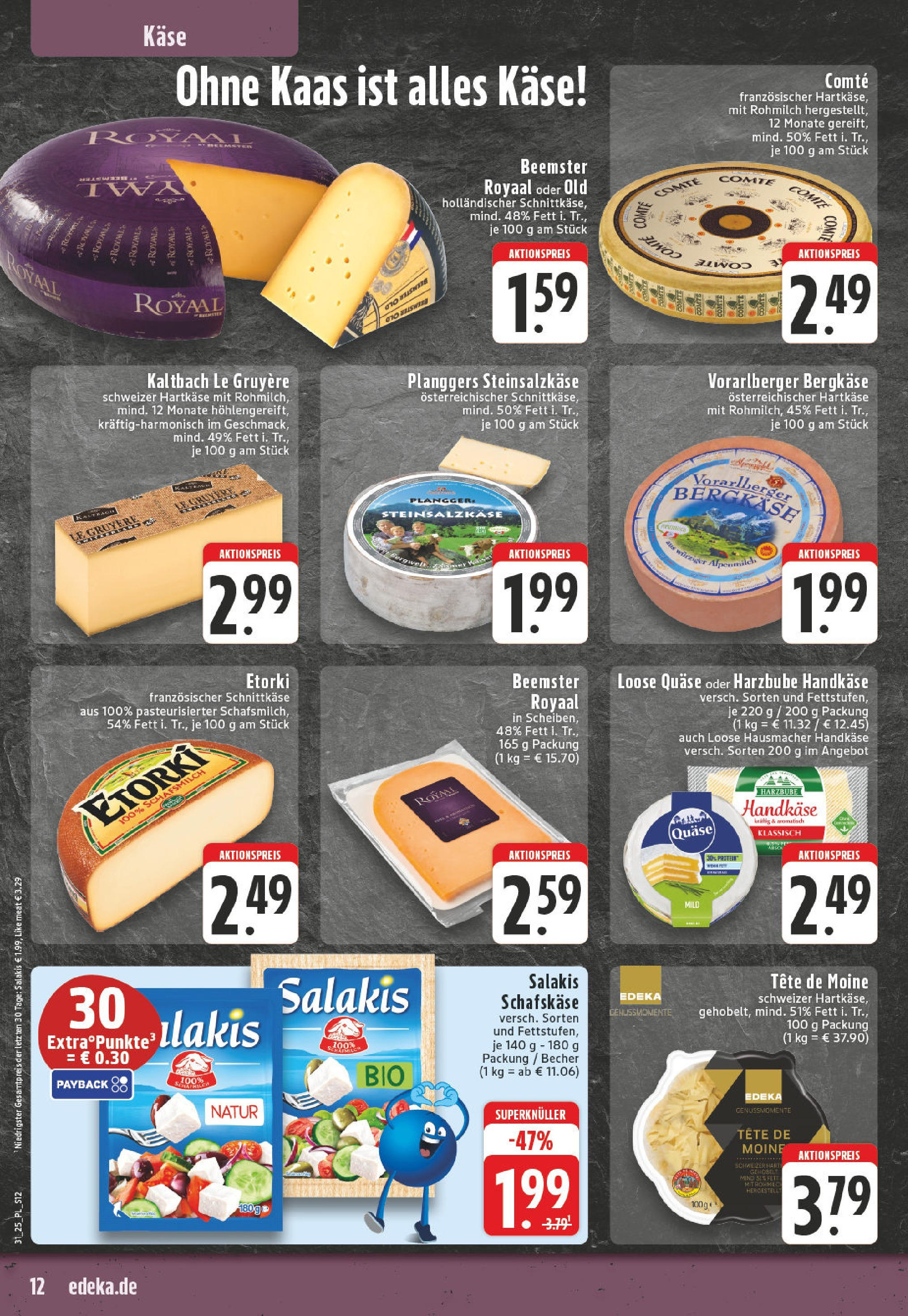 Edeka prospekt Linnich	 (ab 27.07.2025) » Angebote Online | Seite: 12 | Produkte: Feta, Like meat, Salakis, Schafskase