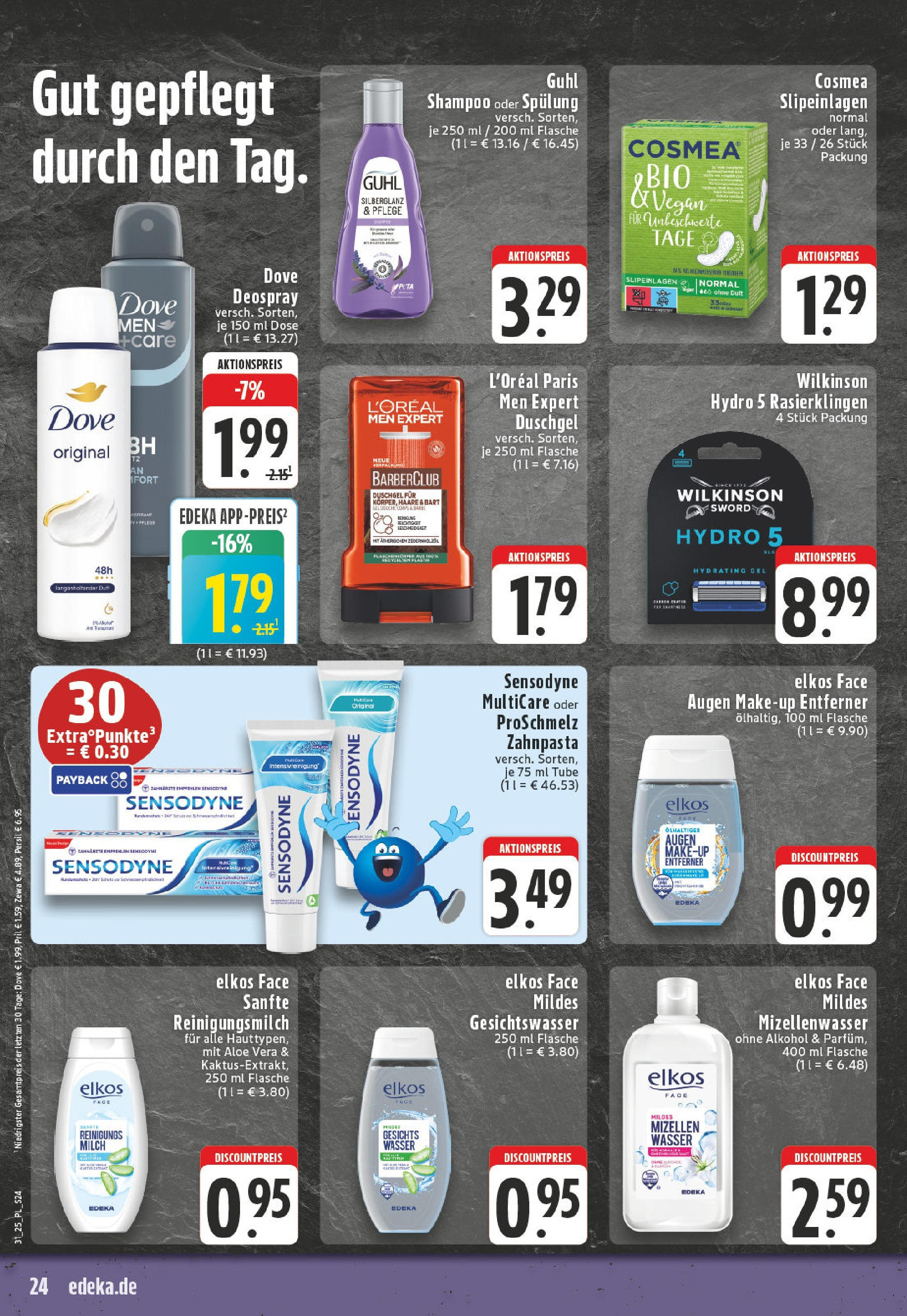 Edeka prospekt Linnich	 (ab 27.07.2025) » Angebote Online | Seite: 24 | Produkte: Milch, Make-up, Deodorant, Persil