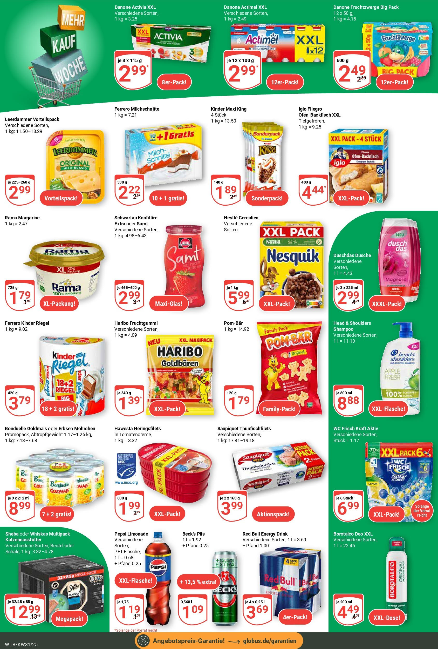 Globus prospekt Wächtersbach (ab 28.07.2025) » Angebote ab Montag | Seite: 17 | Produkte: Actimel, Limonade, Shampoo, Whiskas Globus prospekt Wächtersbach (ab 28.07.2025) » Angebote online | Seite: 17 | Produkte: Actimel, Limonade, Shampoo, Whiskas