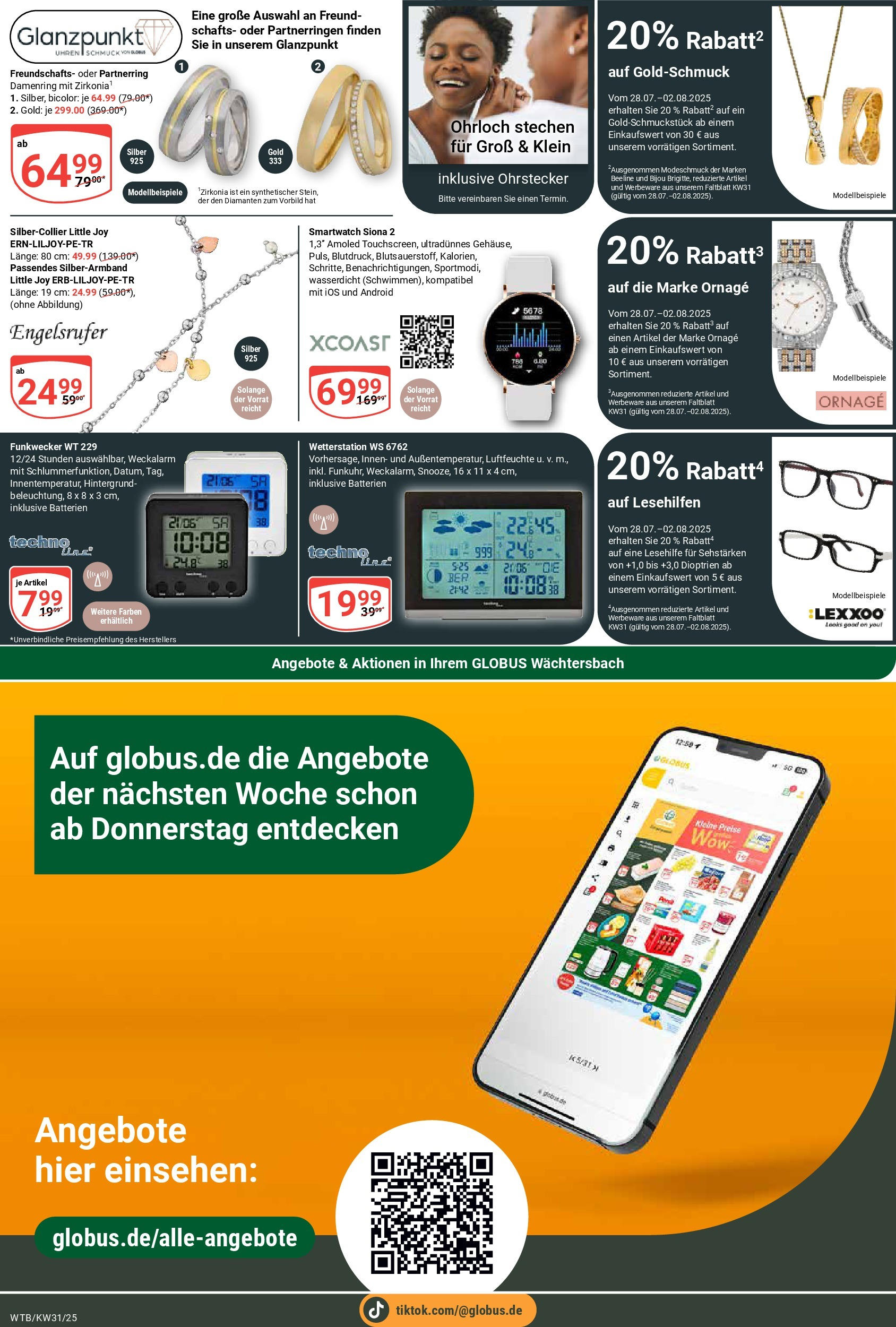 Globus prospekt Wächtersbach (ab 28.07.2025) » Angebote ab Montag | Seite: 21 | Produkte: Wetterstation, Smartwatch, Batterien Globus prospekt Wächtersbach (ab 28.07.2025) » Angebote online | Seite: 21 | Produkte: Wetterstation, Smartwatch, Batterien