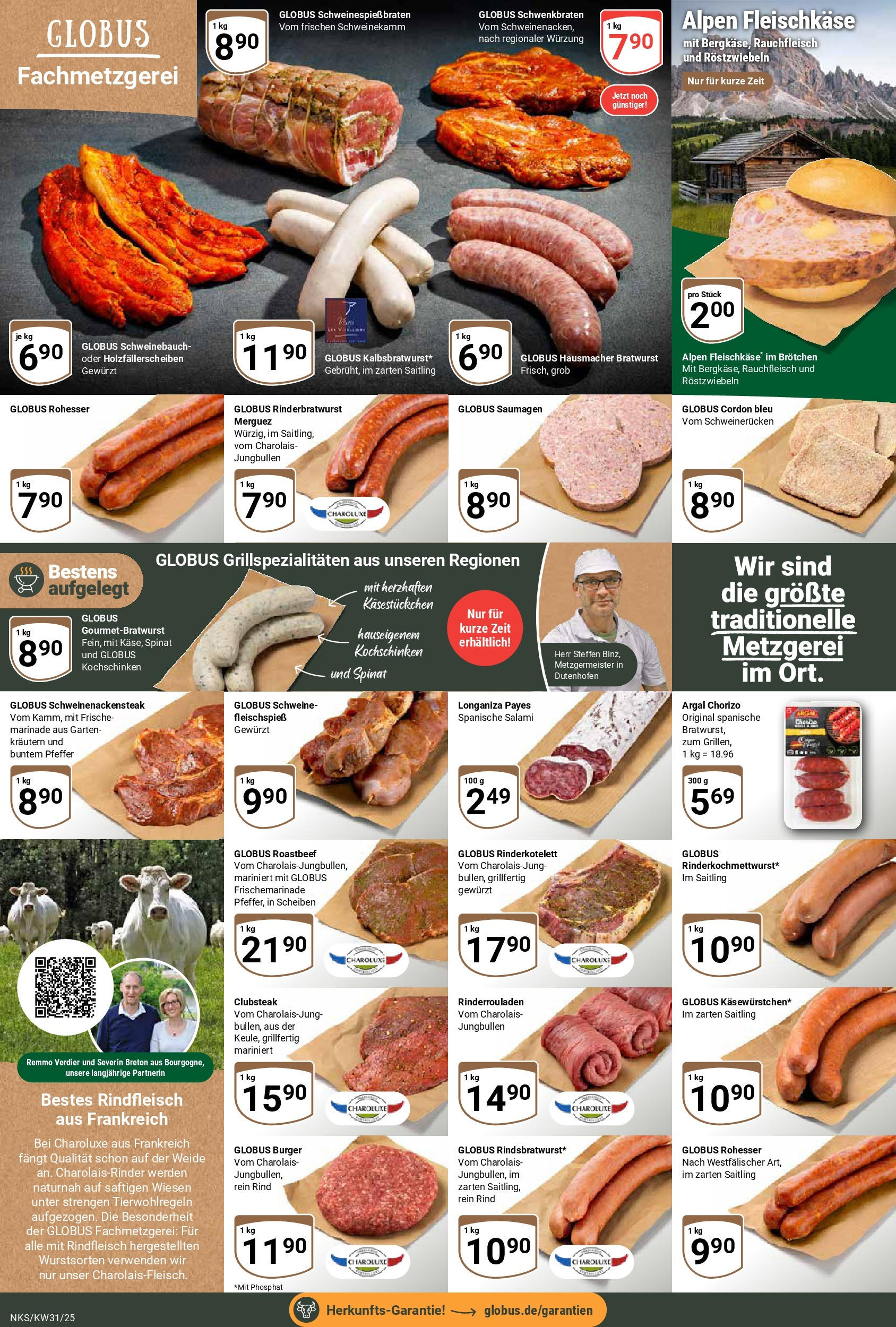 Globus prospekt Neunkirchen (ab 28.07.2025) » Angebote ab Montag | Seite: 9 | Produkte: Bratwurst, Roastbeef, Salami, Rindfleisch Globus prospekt Neunkirchen (ab 28.07.2025) » Angebote online | Seite: 9 | Produkte: Bratwurst, Roastbeef, Salami, Rindfleisch