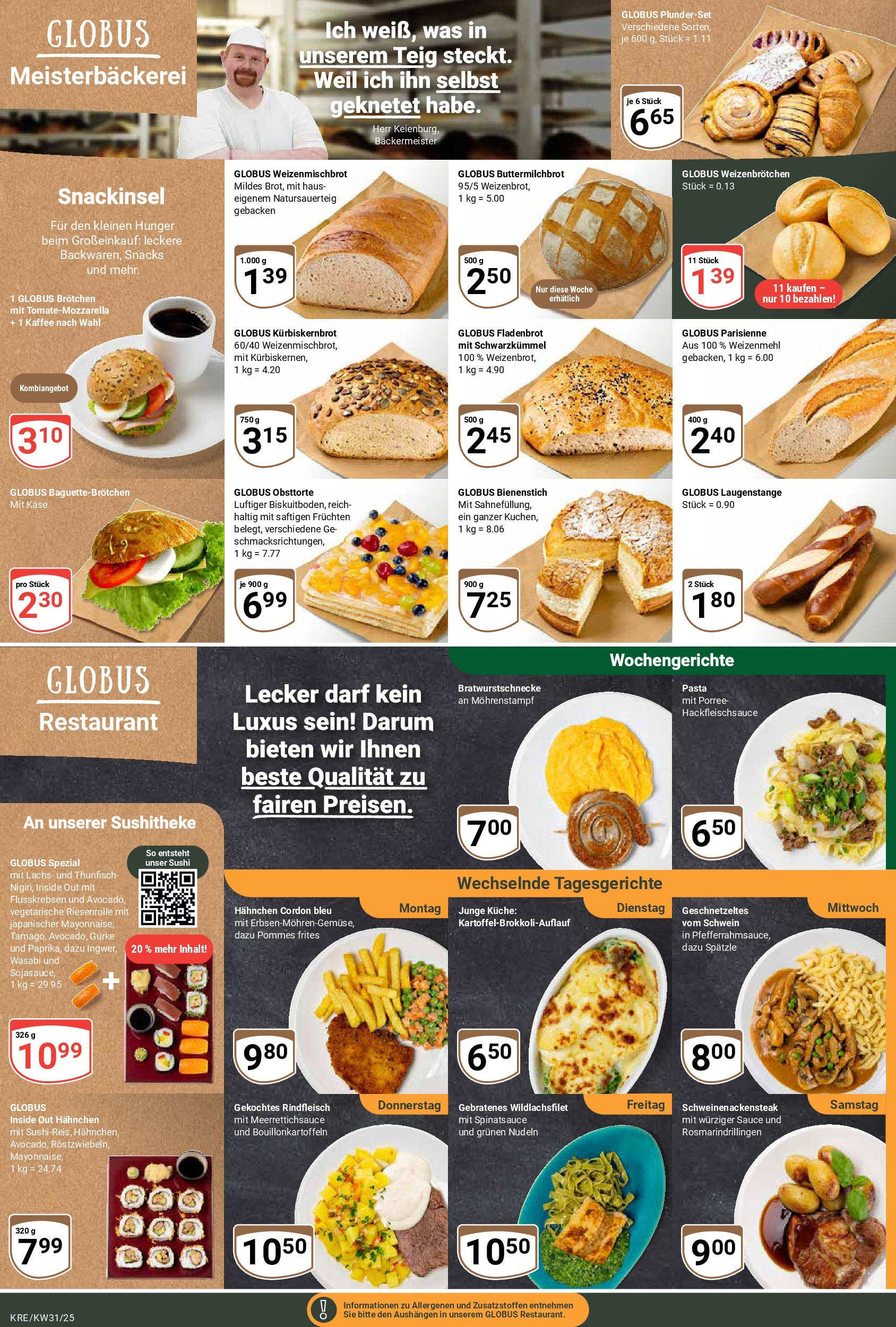 Globus prospekt Krefeld	 (ab 28.07.2025) » Angebote online | Seite: 5 | Produkte: Käse, Kaffee, Pommes frites, Pasta