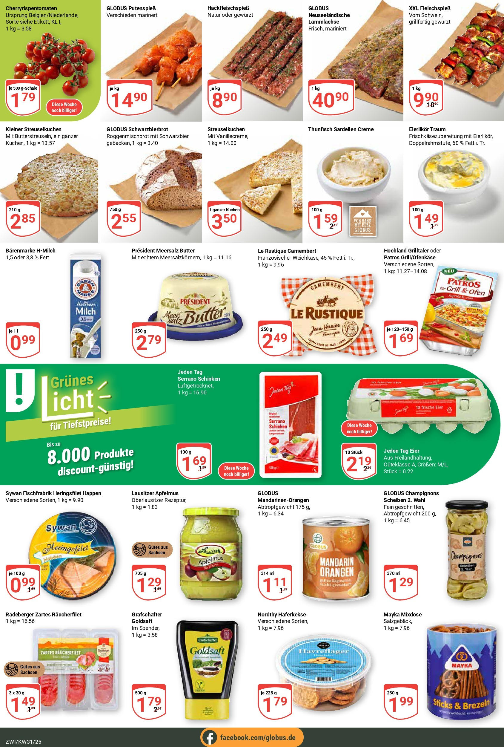 Globus prospekt Zwickau (ab 28.07.2025) » Angebote ab Montag | Seite: 3 | Produkte: Eier, Thunfisch, Schinken, Kuchen Globus prospekt Zwickau (ab 28.07.2025) » Angebote online | Seite: 3 | Produkte: Eier, Thunfisch, Schinken, Kuchen