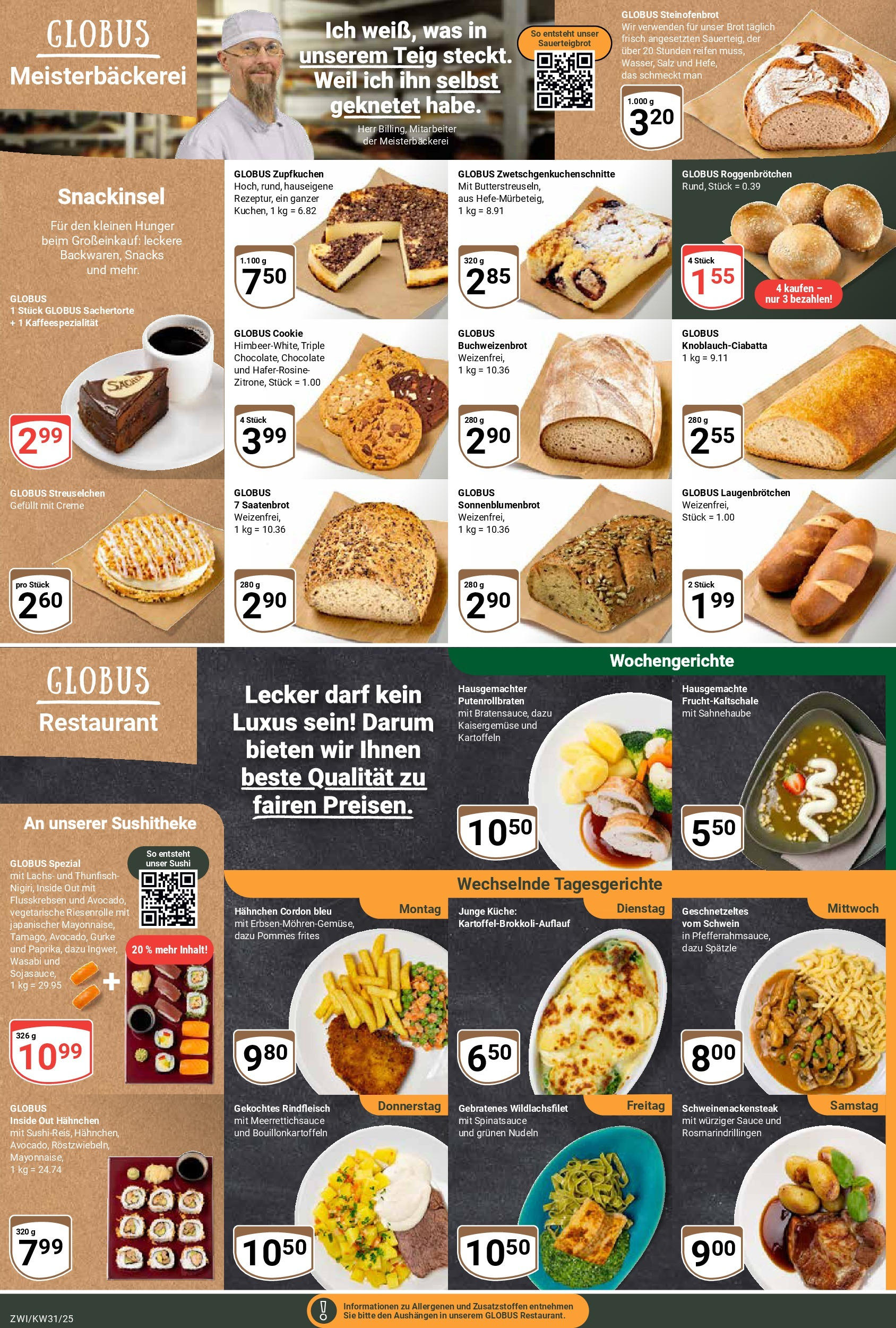 Globus prospekt Zwickau (ab 28.07.2025) » Angebote ab Montag | Seite: 7 | Produkte: Thunfisch, Küche, Kartoffeln, Brot Globus prospekt Zwickau (ab 28.07.2025) » Angebote online | Seite: 7 | Produkte: Thunfisch, Küche, Kartoffeln, Brot