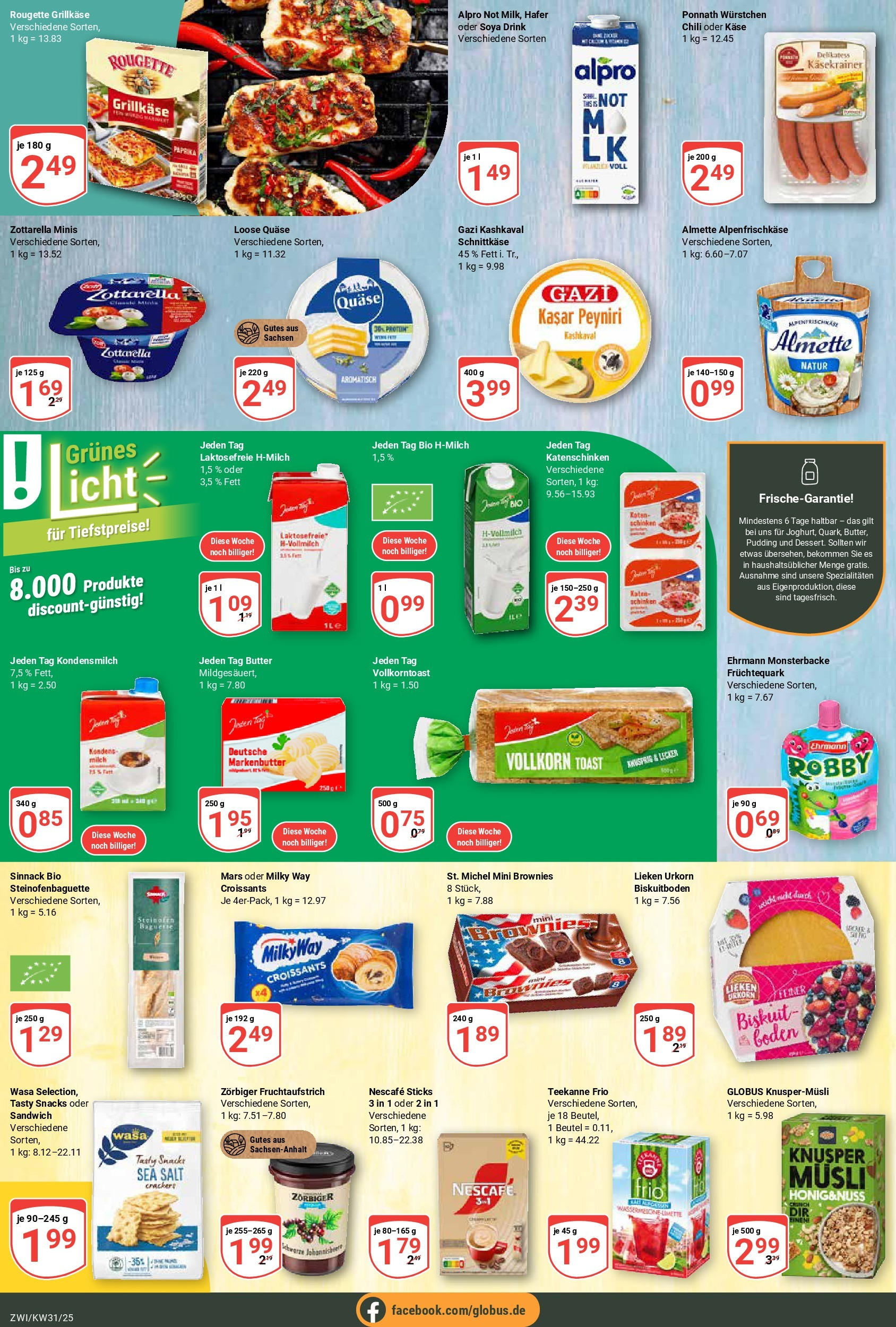 Globus prospekt Zwickau (ab 28.07.2025) » Angebote ab Montag | Seite: 11 | Produkte: Musli, Milch, Käse, Paprika Globus prospekt Zwickau (ab 28.07.2025) » Angebote online | Seite: 11 | Produkte: Musli, Milch, Käse, Paprika