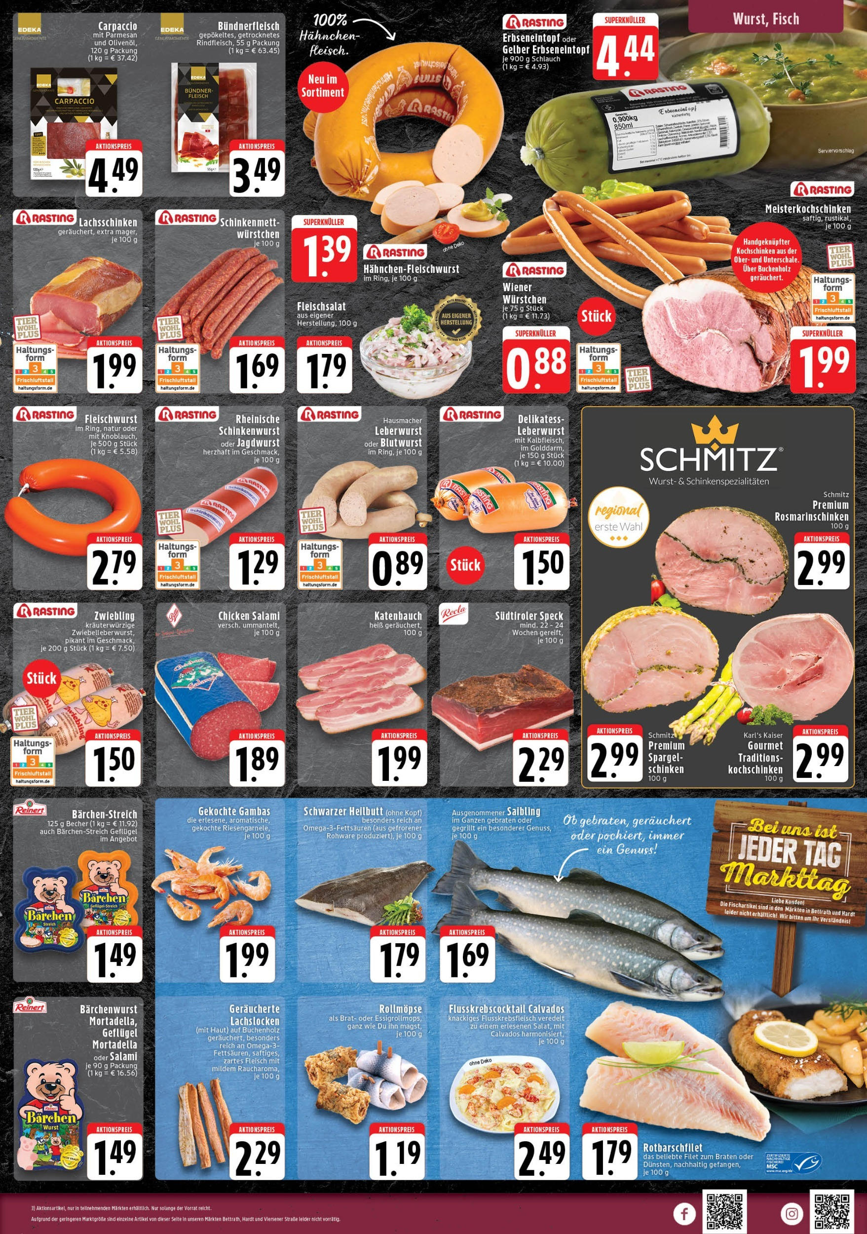 Edeka prospekt Mönchengladbach-Bettrath (ab 27.07.2025) » Angebote Online | Seite: 3 | Produkte: Fisch, Wurst, Salami, Fleisch Edeka prospekt Mönchengladbach-Bettrath (ab 27.07.2025) » Angebote Online | Seite: 3 | Produkte: Fisch, Wurst, Salami, Fleisch