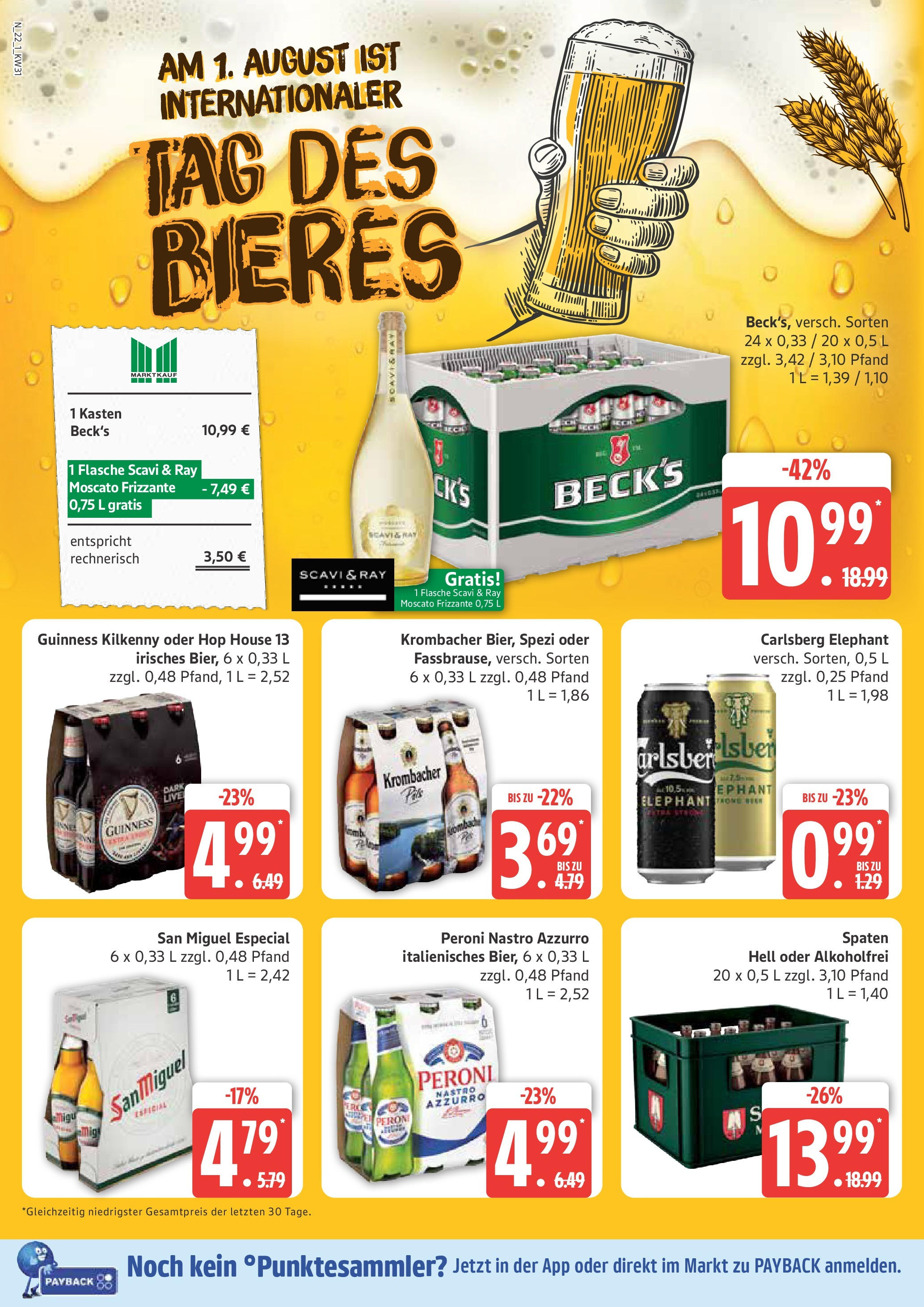 Marktkauf Prospekt Cuxhaven, Buxtehude (ab 28.07.2025) » Angebote ab Montag | Seite: 22 | Produkte: Carlsberg, Krombacher Marktkauf Prospekt Cuxhaven, Buxtehude (ab 28.07.2025) » Angebote online | Seite: 22 | Produkte: Carlsberg, Krombacher