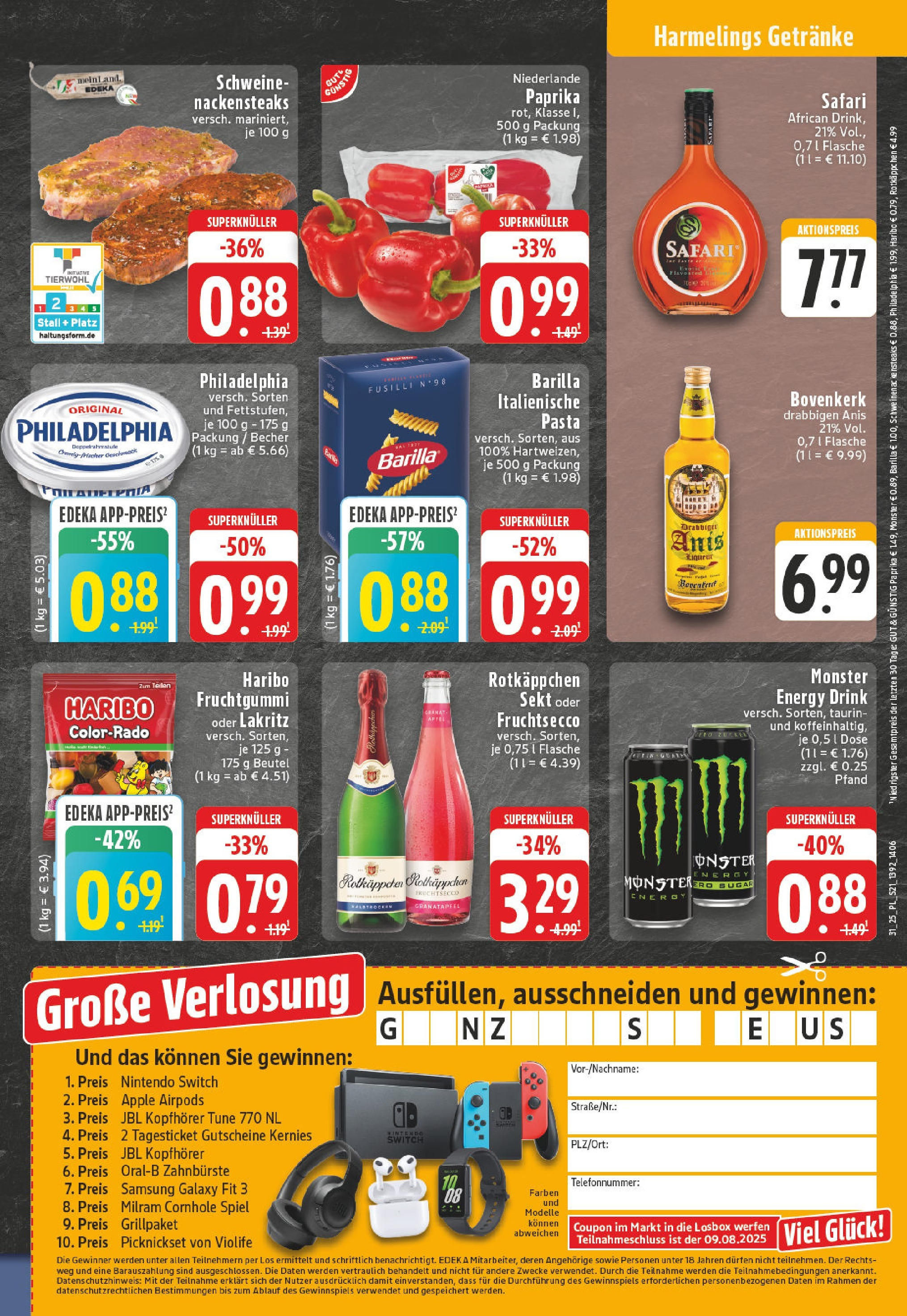 Edeka prospekt Bocholt - Holtwick	 (ab 27.07.2025) » Angebote Online | Seite: 21 | Produkte: Energy, Äpfel, Zahnbürste, Rotkäppchen