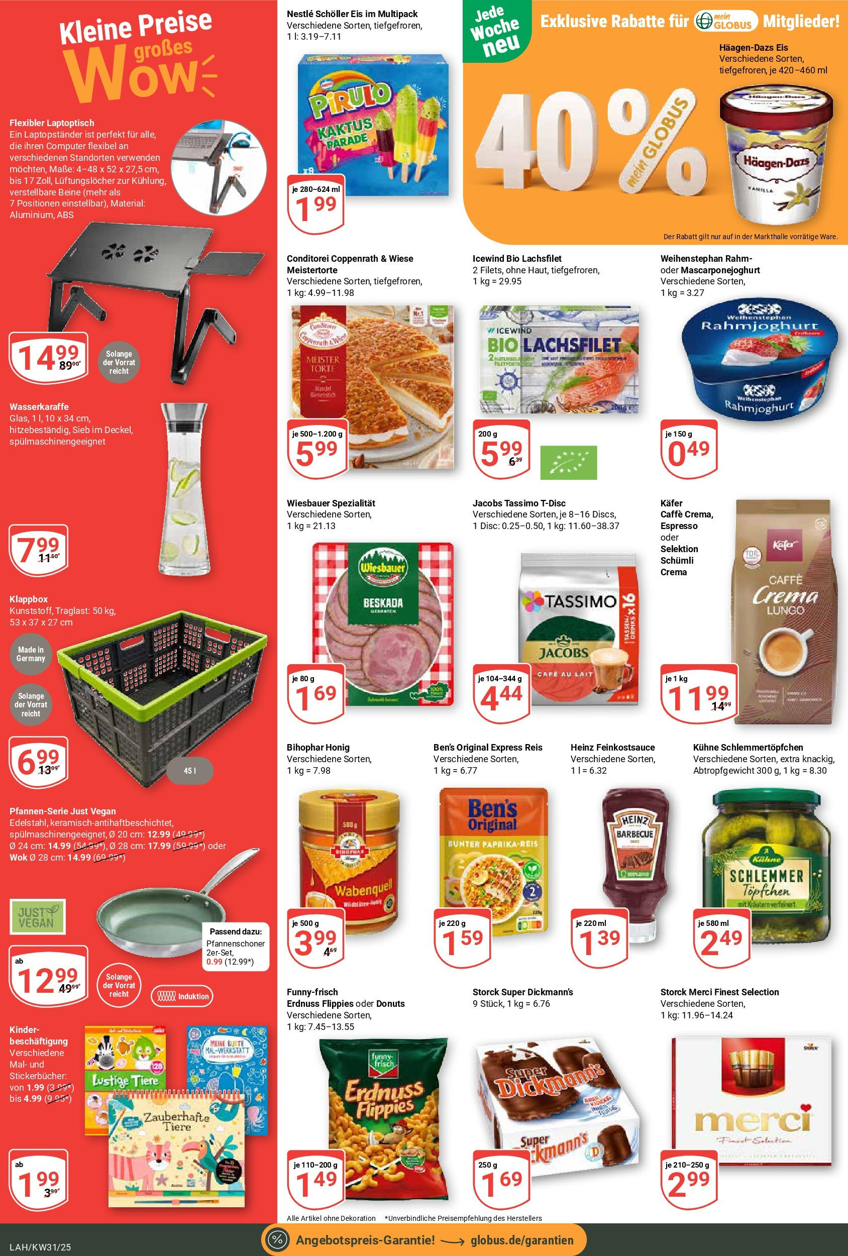 Globus prospekt Lahnstein (ab 28.07.2025) » Angebote ab Montag | Seite: 4 | Produkte: Wok, Tassimo, Eis, Computer Globus prospekt Lahnstein (ab 28.07.2025) » Angebote online | Seite: 4 | Produkte: Wok, Tassimo, Eis, Computer