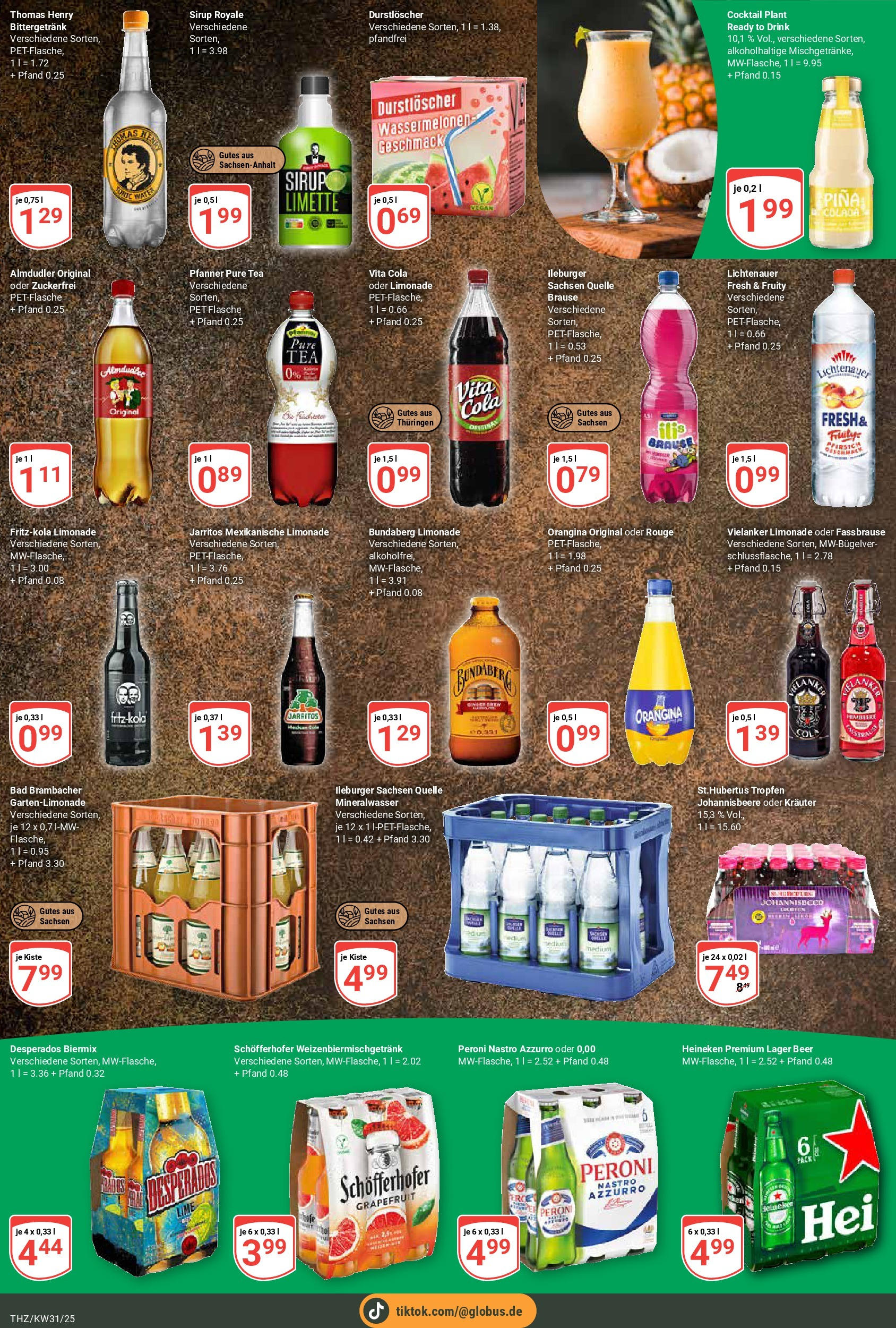 Globus prospekt Zeitz (ab 28.07.2025) » Angebote ab Montag | Seite: 9 | Produkte: Bad, Desperados, Limette, Fassbrause Globus prospekt Zeitz (ab 28.07.2025) » Angebote online | Seite: 9 | Produkte: Bad, Desperados, Limette, Fassbrause