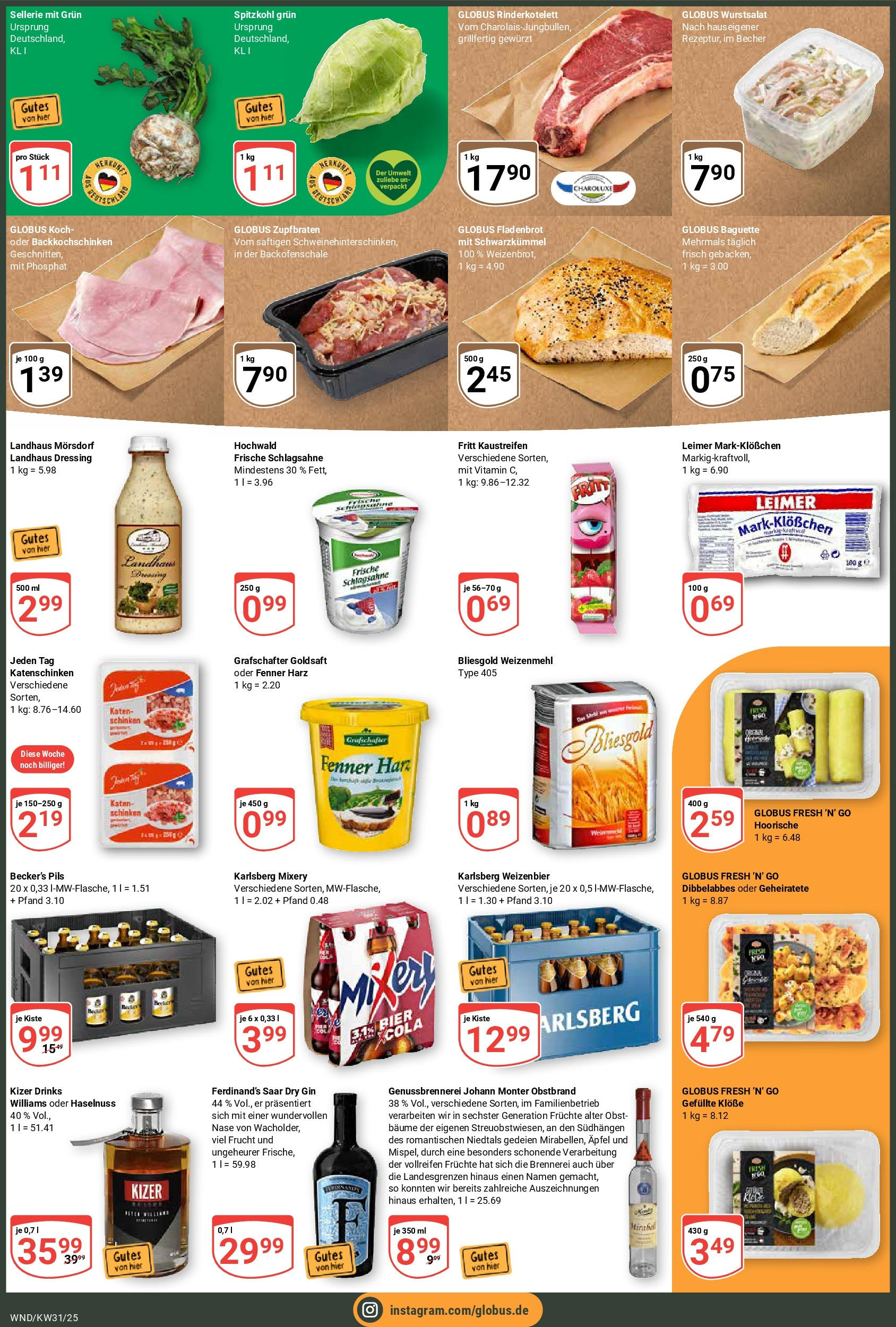 Globus prospekt St. Wendel (ab 28.07.2025) » Angebote ab Montag | Seite: 2 | Produkte: Dressing, Weizenmehl, Obst, Schinken Globus prospekt St. Wendel (ab 28.07.2025) » Angebote online | Seite: 2 | Produkte: Dressing, Weizenmehl, Obst, Schinken