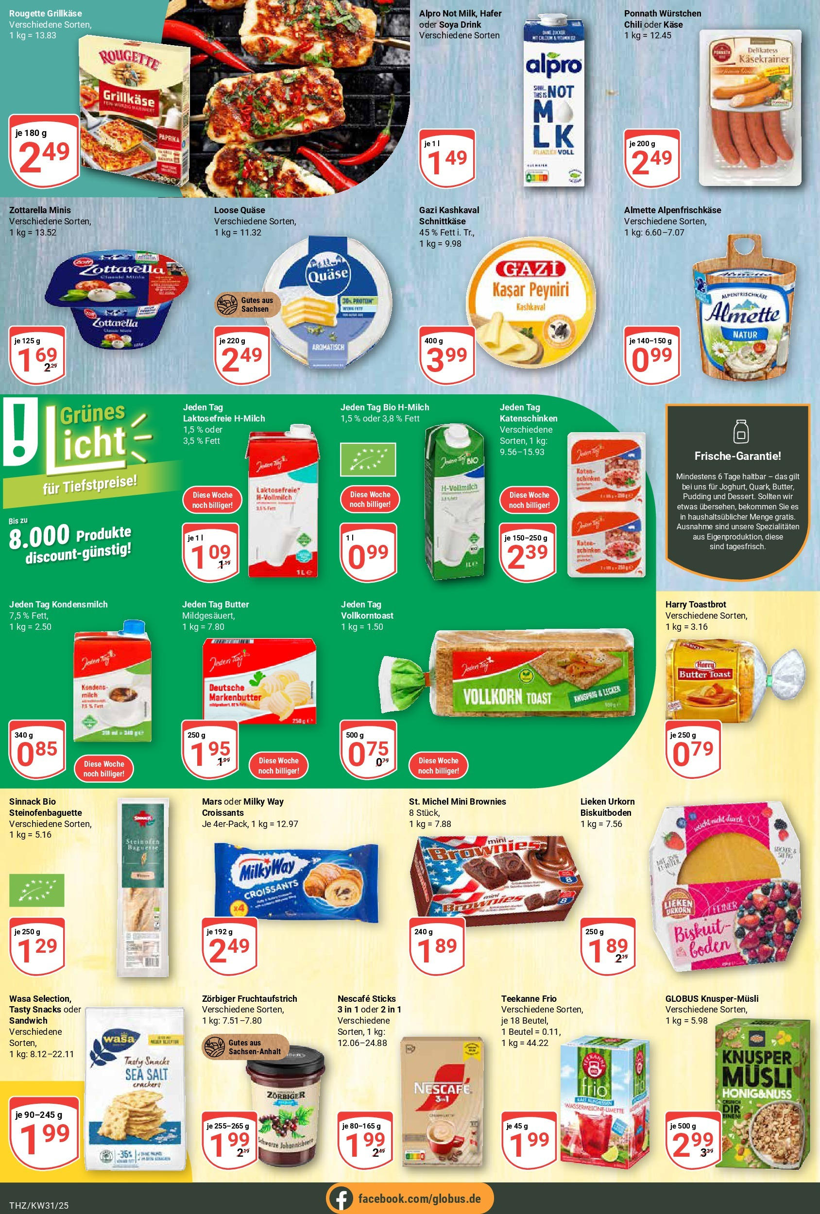 Globus prospekt Zeitz (ab 28.07.2025) » Angebote ab Montag | Seite: 11 | Produkte: Milch, Käsekrainer, Mars, Chili Globus prospekt Zeitz (ab 28.07.2025) » Angebote online | Seite: 11 | Produkte: Milch, Käsekrainer, Mars, Chili