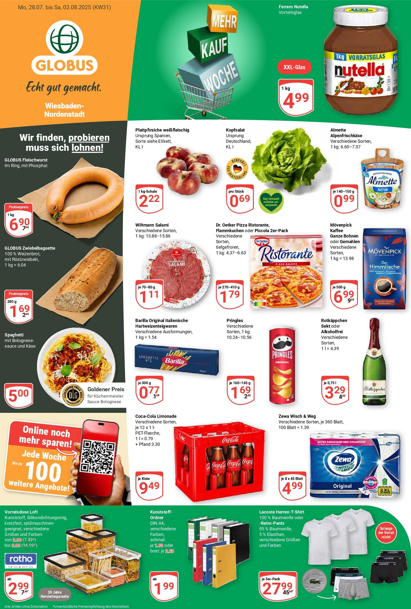 Globus prospekt Wiesbaden-Nordenstadt (ab 28.07.2025) » Angebote ab Montag | Seite: 5 | Produkte: Käse, Barilla, Kaffee, Sekt Globus prospekt Wiesbaden-Nordenstadt (ab 28.07.2025) » Angebote online | Seite: 5 | Produkte: Käse, Barilla, Kaffee, Sekt