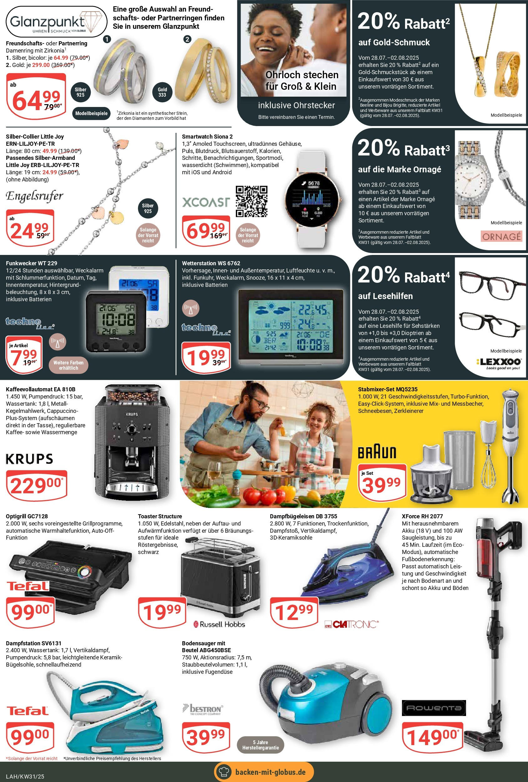 Globus prospekt Lahnstein (ab 28.07.2025) » Angebote ab Montag | Seite: 22 | Produkte: Krups, Toaster, Kaffee, Kaffeevollautomat Globus prospekt Lahnstein (ab 28.07.2025) » Angebote online | Seite: 22 | Produkte: Krups, Toaster, Kaffee, Kaffeevollautomat