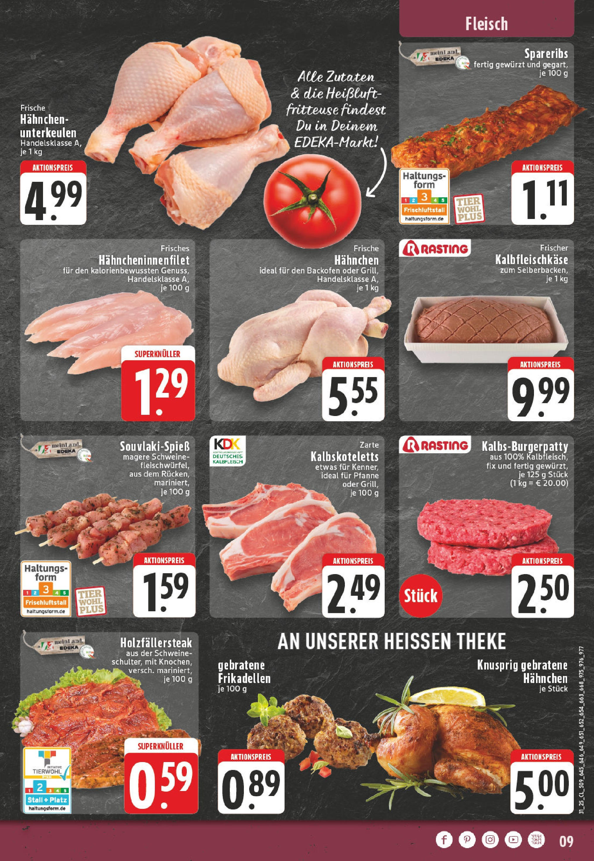 Edeka prospekt Mülheim / Ruhr - Dümpten (ab 27.07.2025) » Angebote Online | Seite: 9 | Produkte: Theke, Burger, Steak, Fritteuse Edeka prospekt Mülheim / Ruhr - Dümpten (ab 27.07.2025) » Angebote Online | Seite: 9 | Produkte: Theke, Burger, Steak, Fritteuse