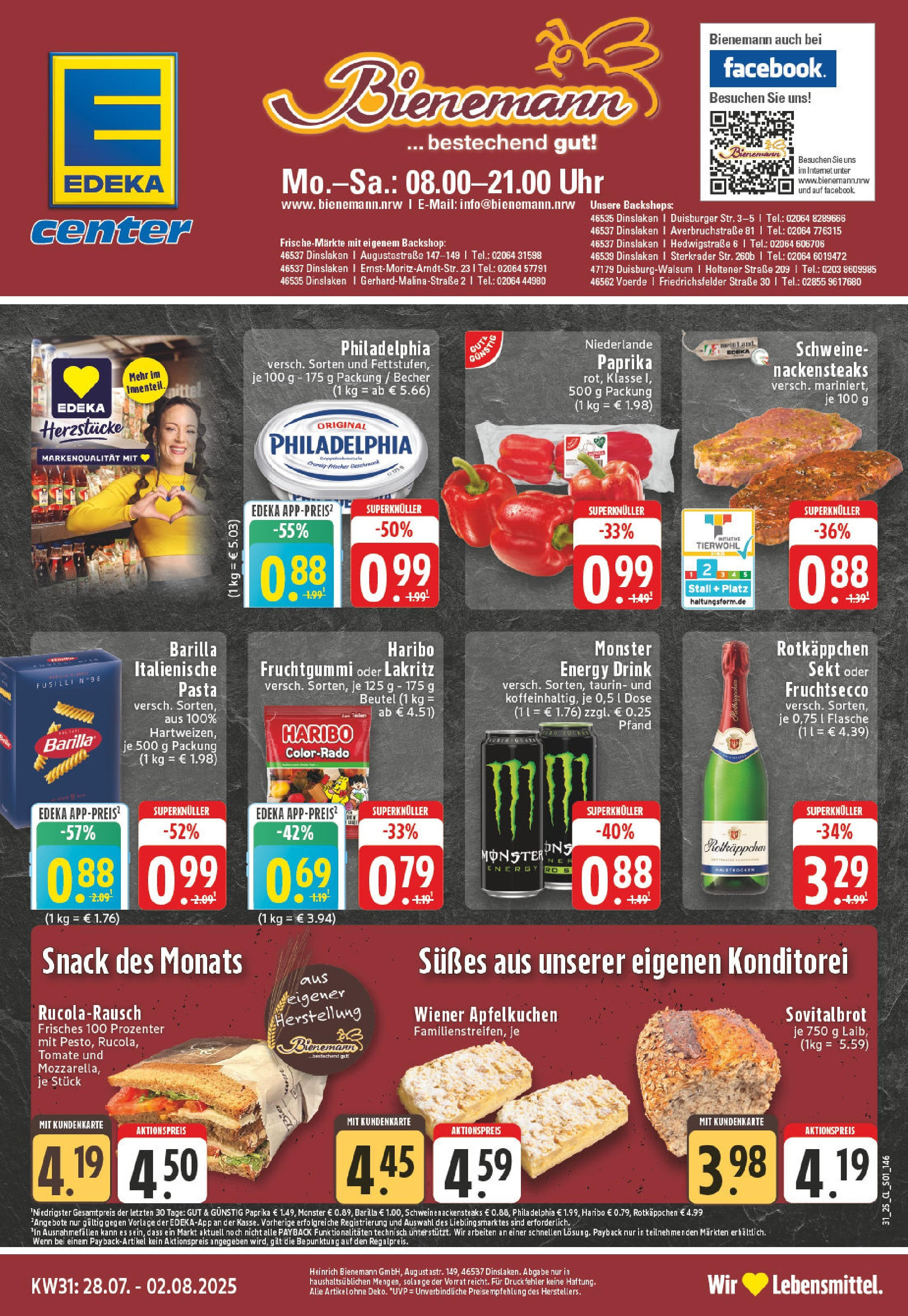 EDEKA Prospekt ab 27.07.2025 - Prospekt Dinslaken Online