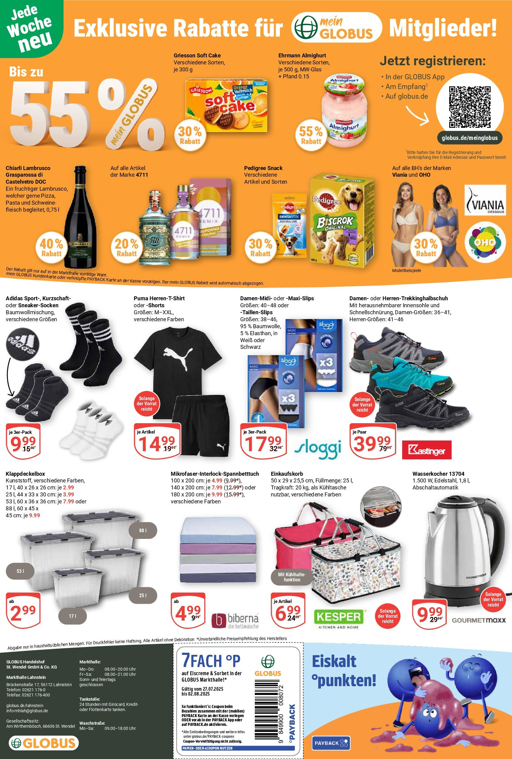 Globus prospekt Lahnstein (ab 28.07.2025) » Angebote ab Montag | Seite: 26 | Produkte: Wasserkocher, Dessous, Pasta, Fleisch Globus prospekt Lahnstein (ab 28.07.2025) » Angebote online | Seite: 26 | Produkte: Wasserkocher, Dessous, Pasta, Fleisch