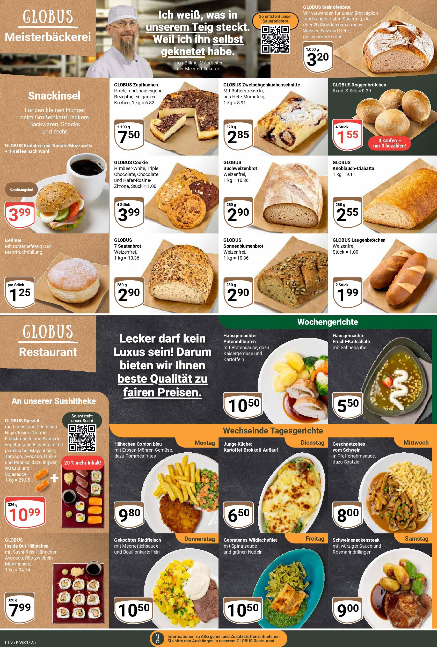 Globus prospekt Leipzig (ab 28.07.2025) » Angebote ab Montag | Seite: 9 | Produkte: Berliner, Hahnchen, Kaffee, Kartoffeln Globus prospekt Leipzig (ab 28.07.2025) » Angebote online | Seite: 9 | Produkte: Berliner, Hahnchen, Kaffee, Kartoffeln