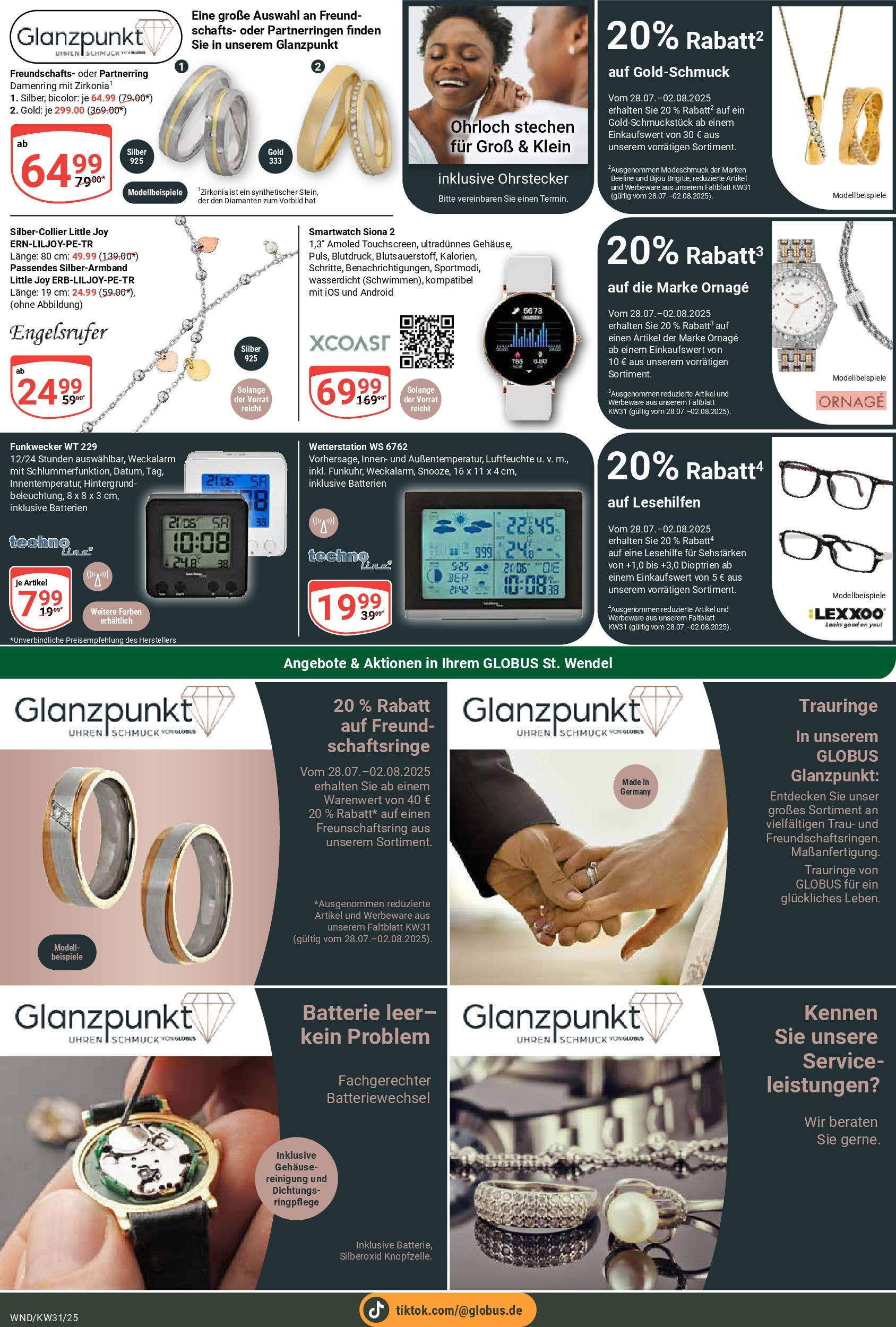Globus prospekt St. Wendel (ab 28.07.2025) » Angebote ab Montag | Seite: 24 | Produkte: Wetterstation, Smartwatch, Batterien, Batterie Globus prospekt St. Wendel (ab 28.07.2025) » Angebote online | Seite: 24 | Produkte: Wetterstation, Smartwatch, Batterien, Batterie
