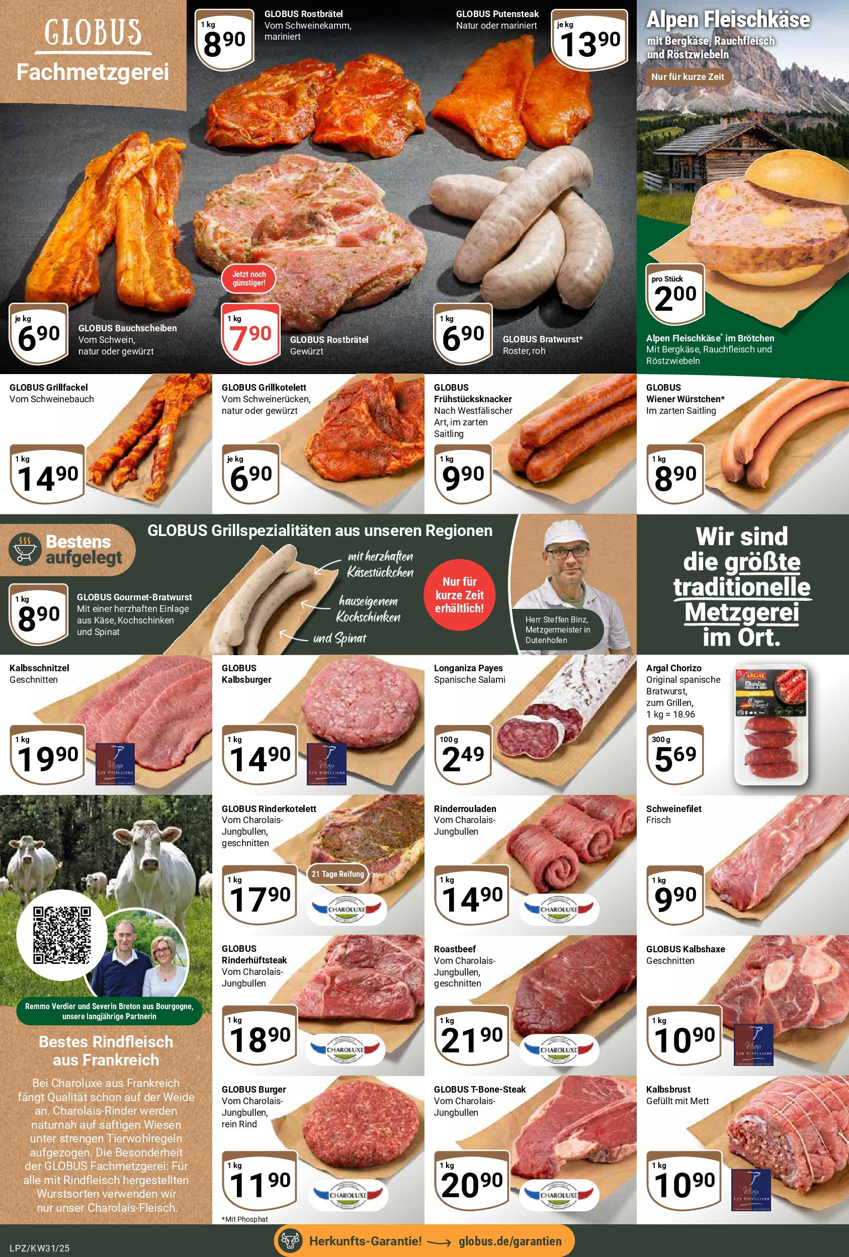 Globus prospekt Leipzig (ab 28.07.2025) » Angebote ab Montag | Seite: 10 | Produkte: Schweinebauch, Burger, Salami, Rindfleisch Globus prospekt Leipzig (ab 28.07.2025) » Angebote online | Seite: 10 | Produkte: Schweinebauch, Burger, Salami, Rindfleisch