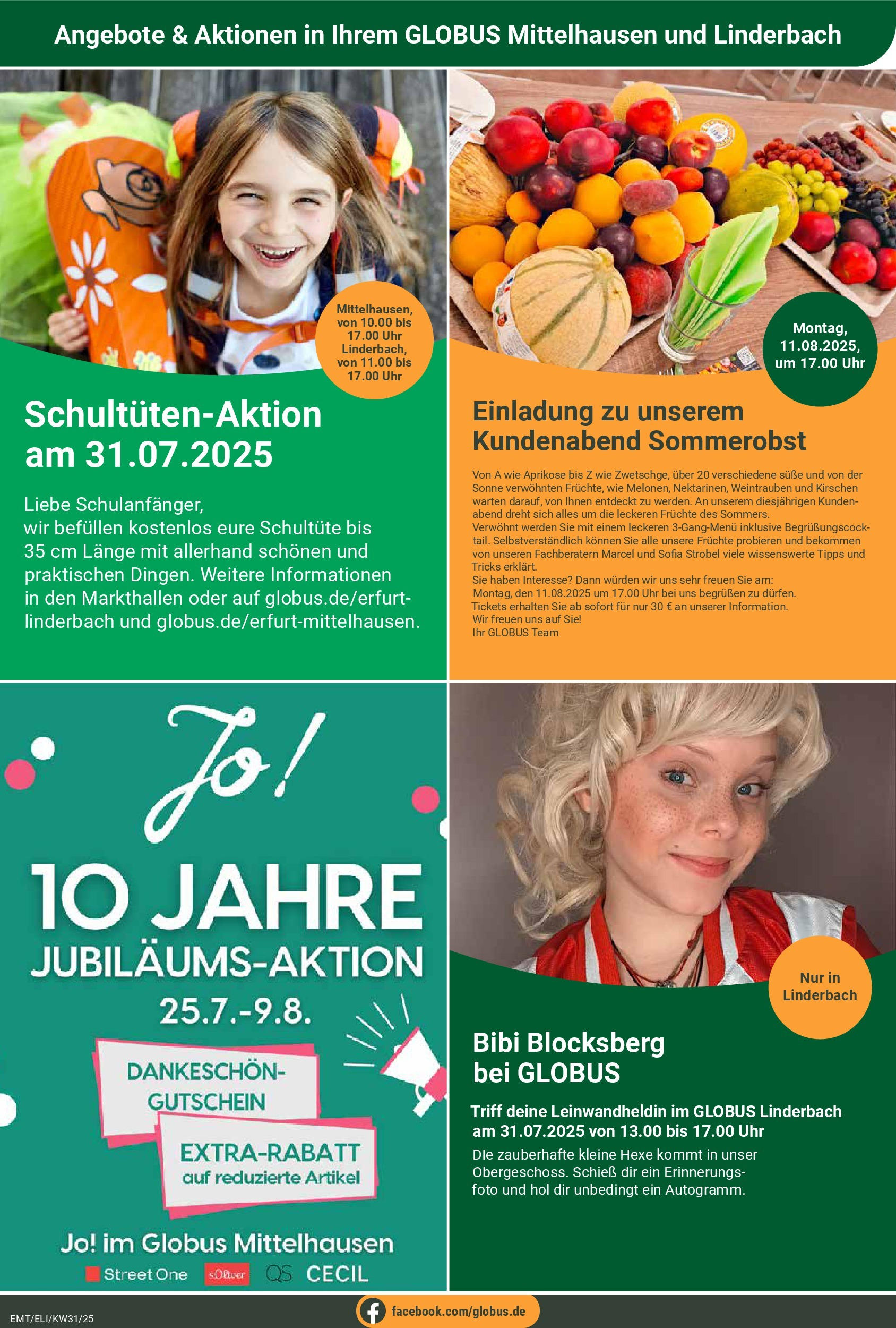 Globus prospekt Mittelhausen	 (ab 28.07.2025) » Angebote online | Seite: 18 | Produkte: Kirschen, Weintrauben, Uhr