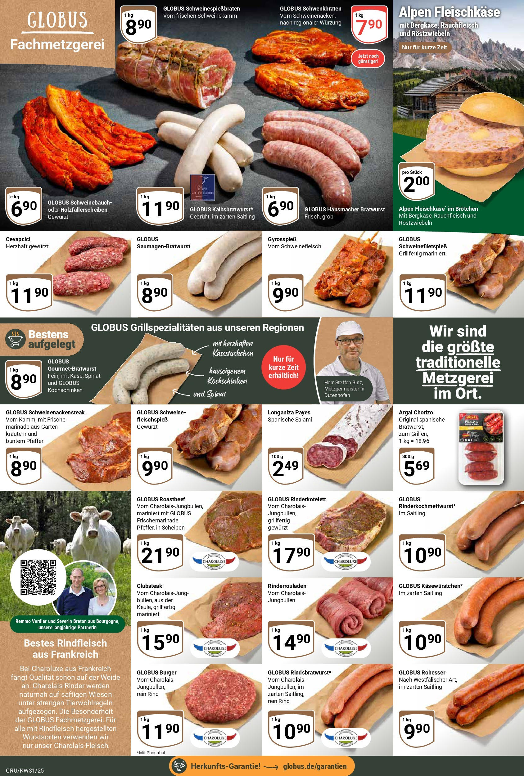 Globus prospekt Grünstadt (ab 28.07.2025) » Angebote ab Montag | Seite: 8 | Produkte: Schweinebauch, Roastbeef, Pfeffer, Salami Globus prospekt Grünstadt (ab 28.07.2025) » Angebote online | Seite: 8 | Produkte: Schweinebauch, Roastbeef, Pfeffer, Salami
