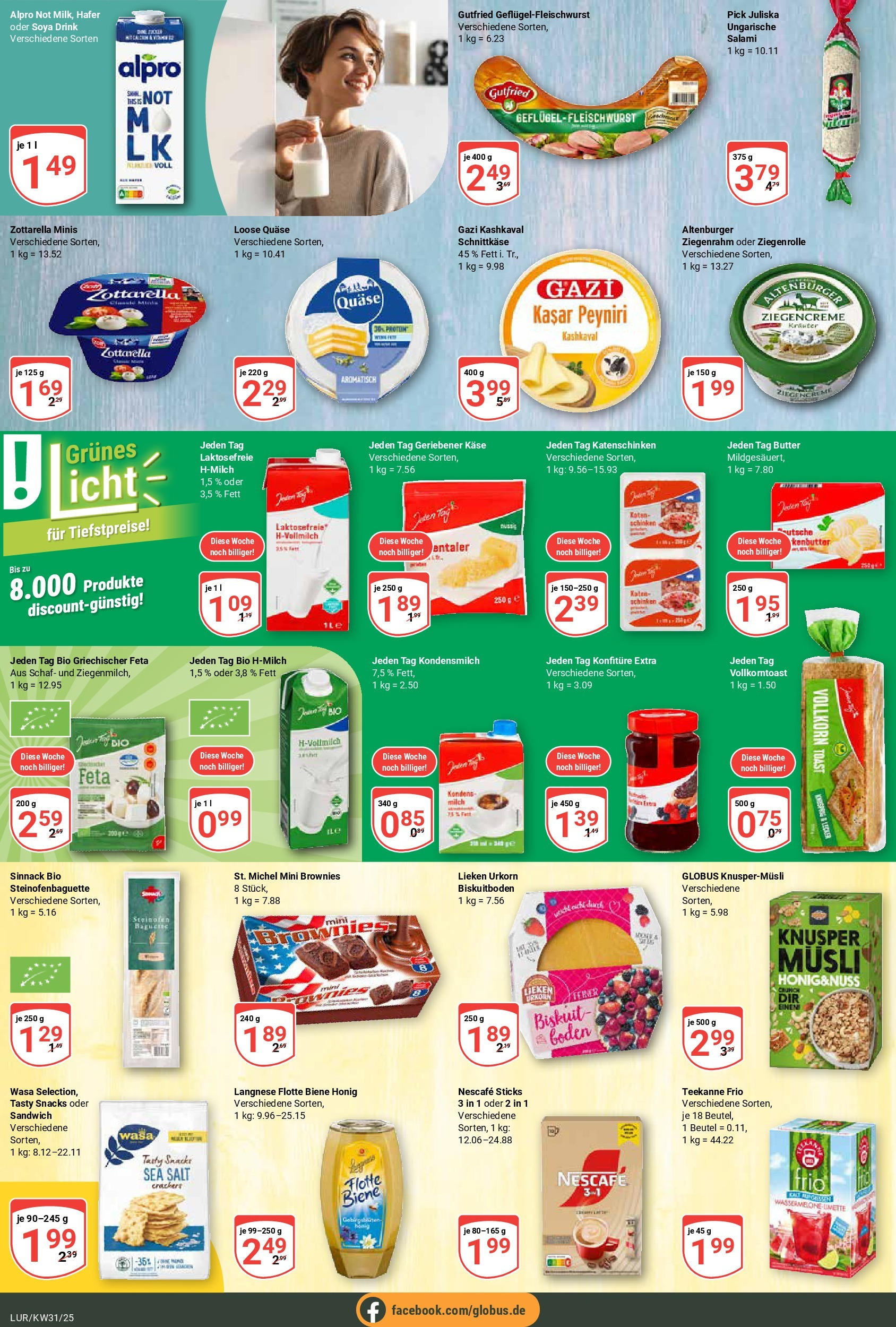 Globus prospekt Hamburg (ab 28.07.2025) » Angebote ab Montag | Seite: 13 | Produkte: Musli, Langnese, Nescafe, Salami Globus prospekt Hamburg (ab 28.07.2025) » Angebote online | Seite: 13 | Produkte: Musli, Langnese, Nescafe, Salami