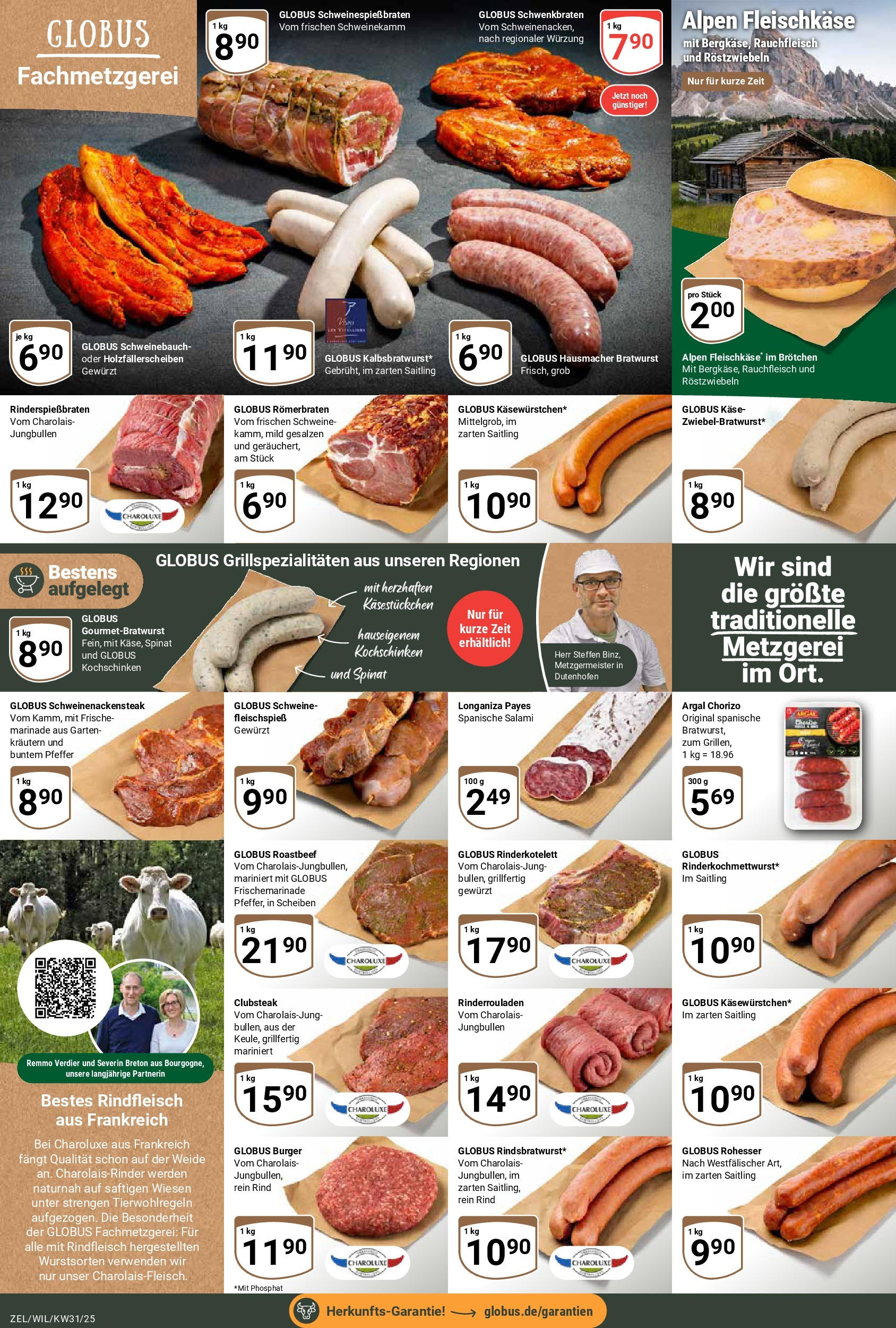Globus prospekt Wittlich (ab 28.07.2025) » Angebote ab Montag | Seite: 6 | Produkte: Käse, Schweinebauch, Bratwurst, Roastbeef Globus prospekt Wittlich (ab 28.07.2025) » Angebote online | Seite: 6 | Produkte: Käse, Schweinebauch, Bratwurst, Roastbeef