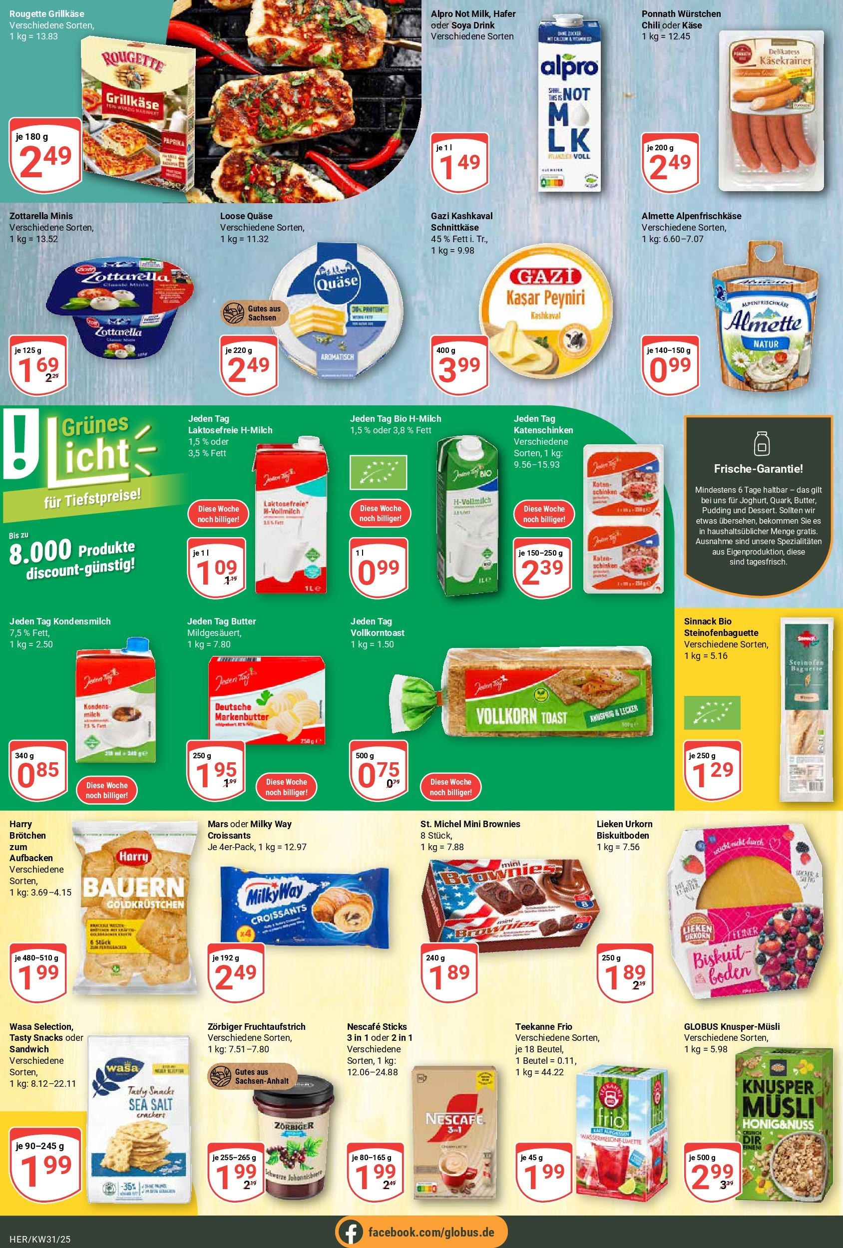 Globus prospekt Hermsdorf (ab 28.07.2025) » Angebote ab Montag | Seite: 9 | Produkte: Musli, Nescafe, Butter, Chili Globus prospekt Hermsdorf (ab 28.07.2025) » Angebote online | Seite: 9 | Produkte: Musli, Nescafe, Butter, Chili