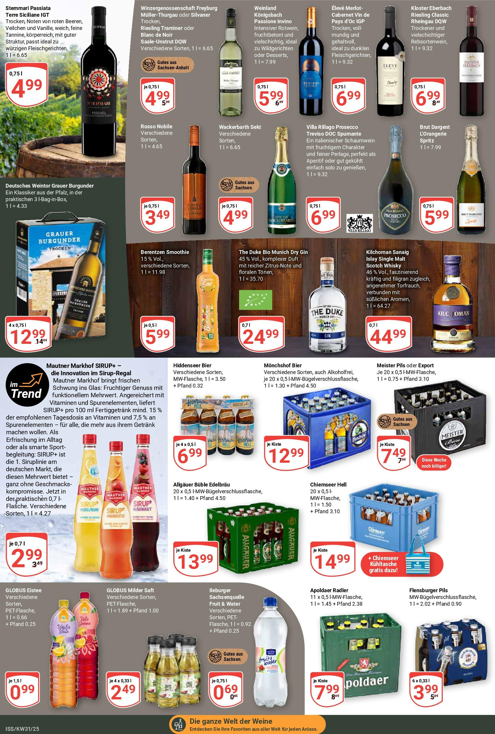 Globus prospekt Isserstedt (ab 28.07.2025) » Angebote ab Montag | Seite: 12 | Produkte: Bier, Sekt, Gin, Berentzen Globus prospekt Isserstedt (ab 28.07.2025) » Angebote online | Seite: 12 | Produkte: Bier, Sekt, Gin, Berentzen