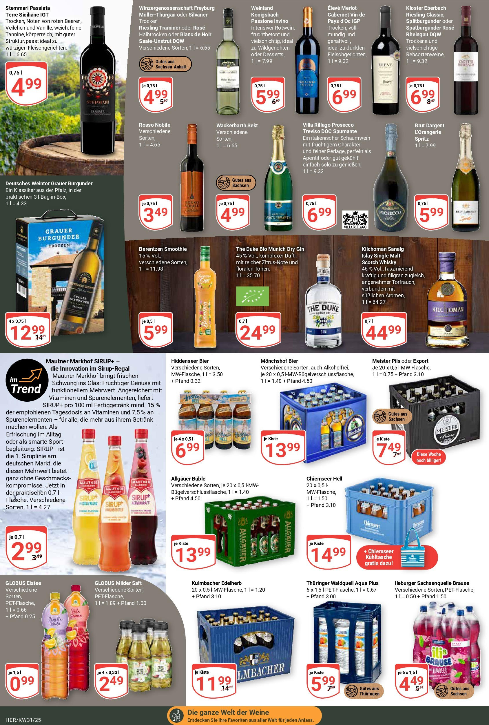 Globus prospekt Hermsdorf (ab 28.07.2025) » Angebote ab Montag | Seite: 14 | Produkte: Monchshof, Prosecco, Saft, Berentzen Globus prospekt Hermsdorf (ab 28.07.2025) » Angebote online | Seite: 14 | Produkte: Monchshof, Prosecco, Saft, Berentzen