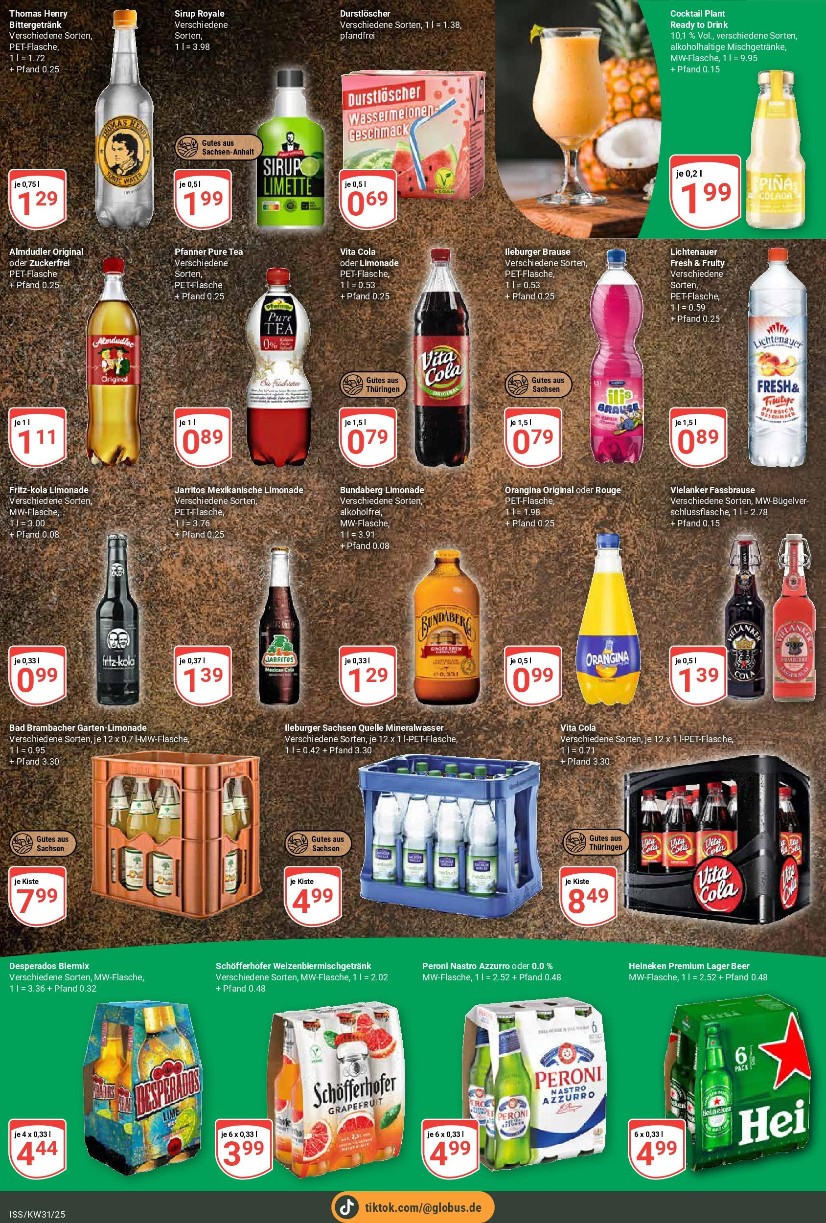 Globus prospekt Isserstedt (ab 28.07.2025) » Angebote ab Montag | Seite: 17 | Produkte: Cola, Desperados, Limette, Fassbrause Globus prospekt Isserstedt (ab 28.07.2025) » Angebote online | Seite: 17 | Produkte: Cola, Desperados, Limette, Fassbrause