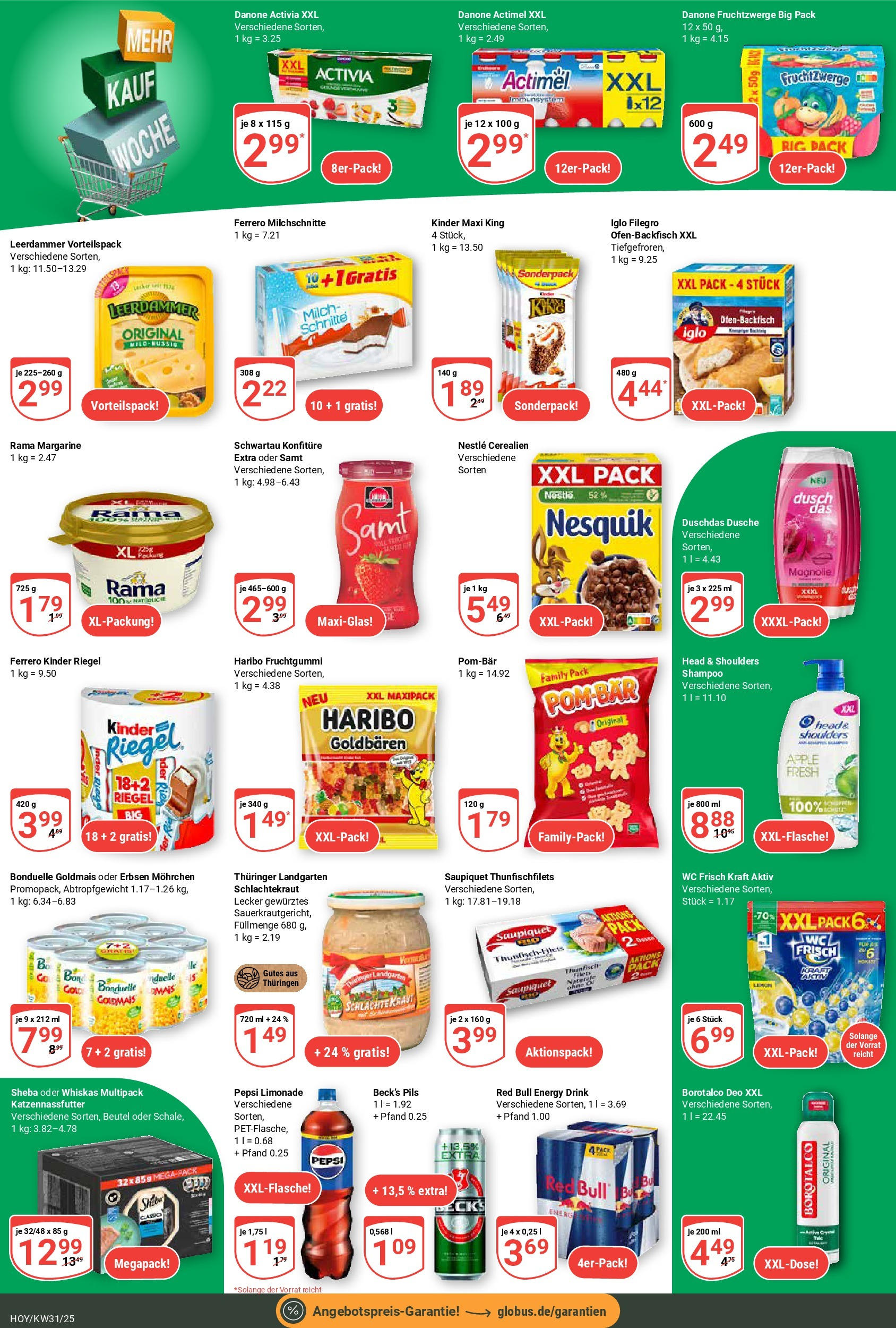 Globus prospekt Hoyerswerda	 (ab 28.07.2025) » Angebote online | Seite: 19 | Produkte: Rama, Head & shoulders, Pepsi, Erbsen