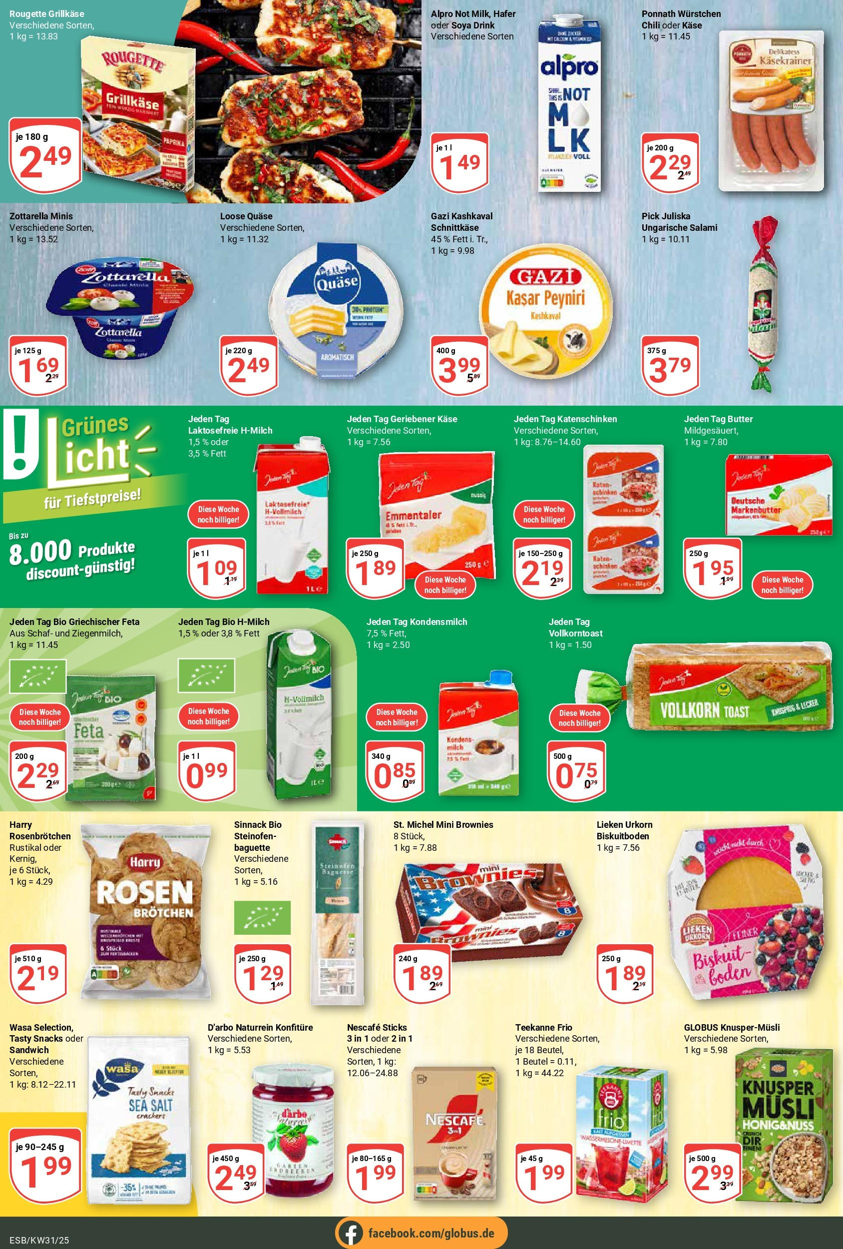 Globus prospekt Eschborn (ab 28.07.2025) » Angebote ab Montag | Seite: 11 | Produkte: Milch, Baguette, Alpro, Teekanne Globus prospekt Eschborn (ab 28.07.2025) » Angebote online | Seite: 11 | Produkte: Milch, Baguette, Alpro, Teekanne