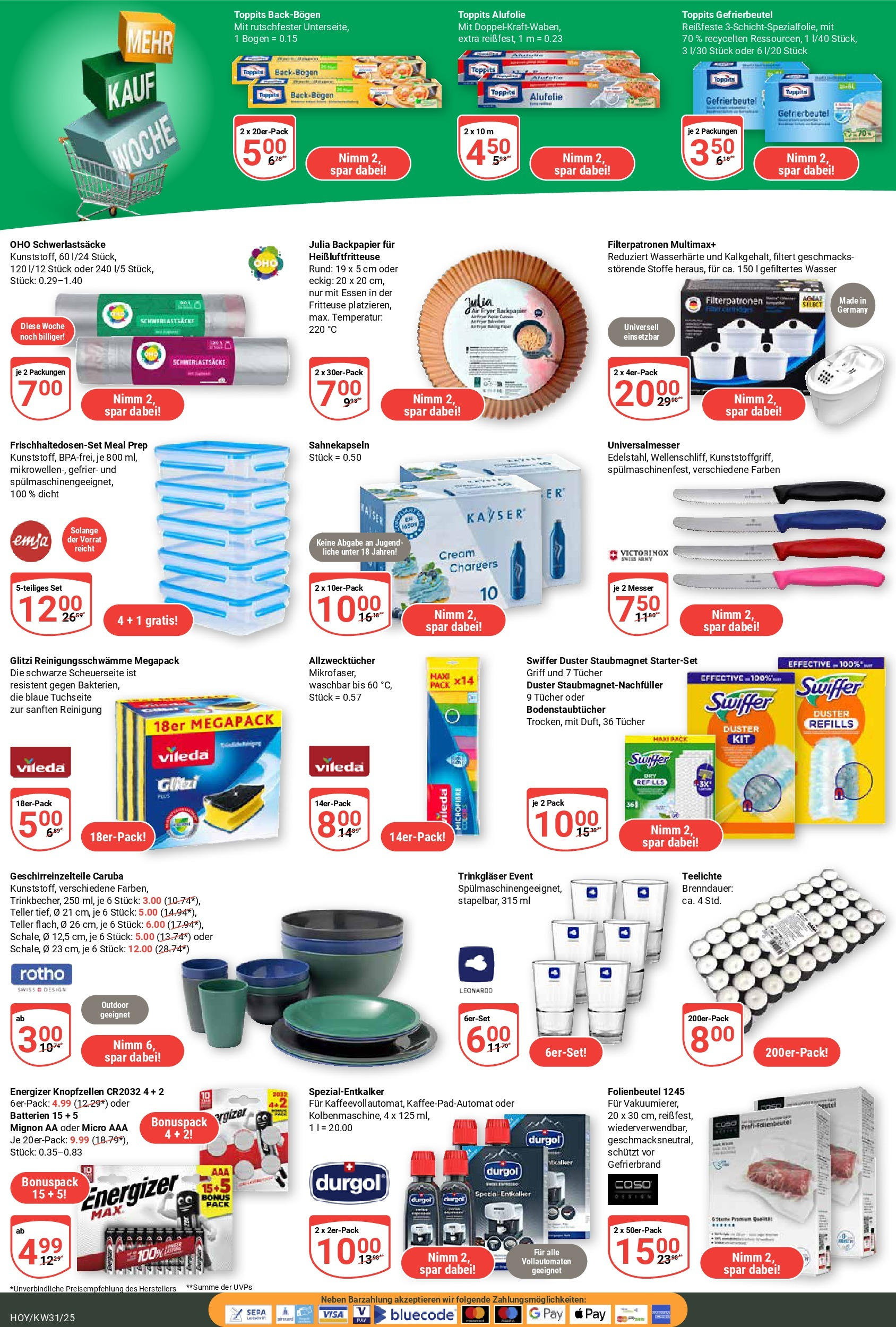 Globus prospekt Hoyerswerda	 (ab 28.07.2025) » Angebote online | Seite: 21 | Produkte: Batterien, Wasser, Fritteuse, Heißluftfritteuse