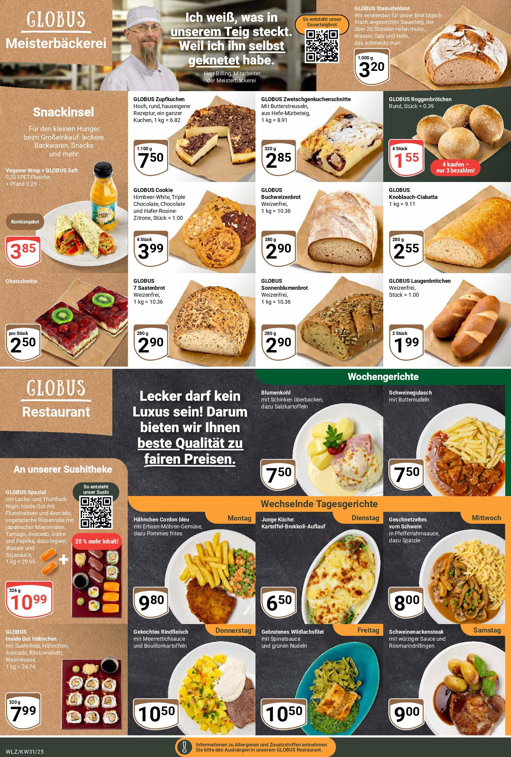 Globus prospekt Weischlitz (ab 28.07.2025) » Angebote ab Montag | Seite: 5 | Produkte: Hahnchen, Salz, Schinken, Saft Globus prospekt Weischlitz (ab 28.07.2025) » Angebote online | Seite: 5 | Produkte: Hahnchen, Salz, Schinken, Saft