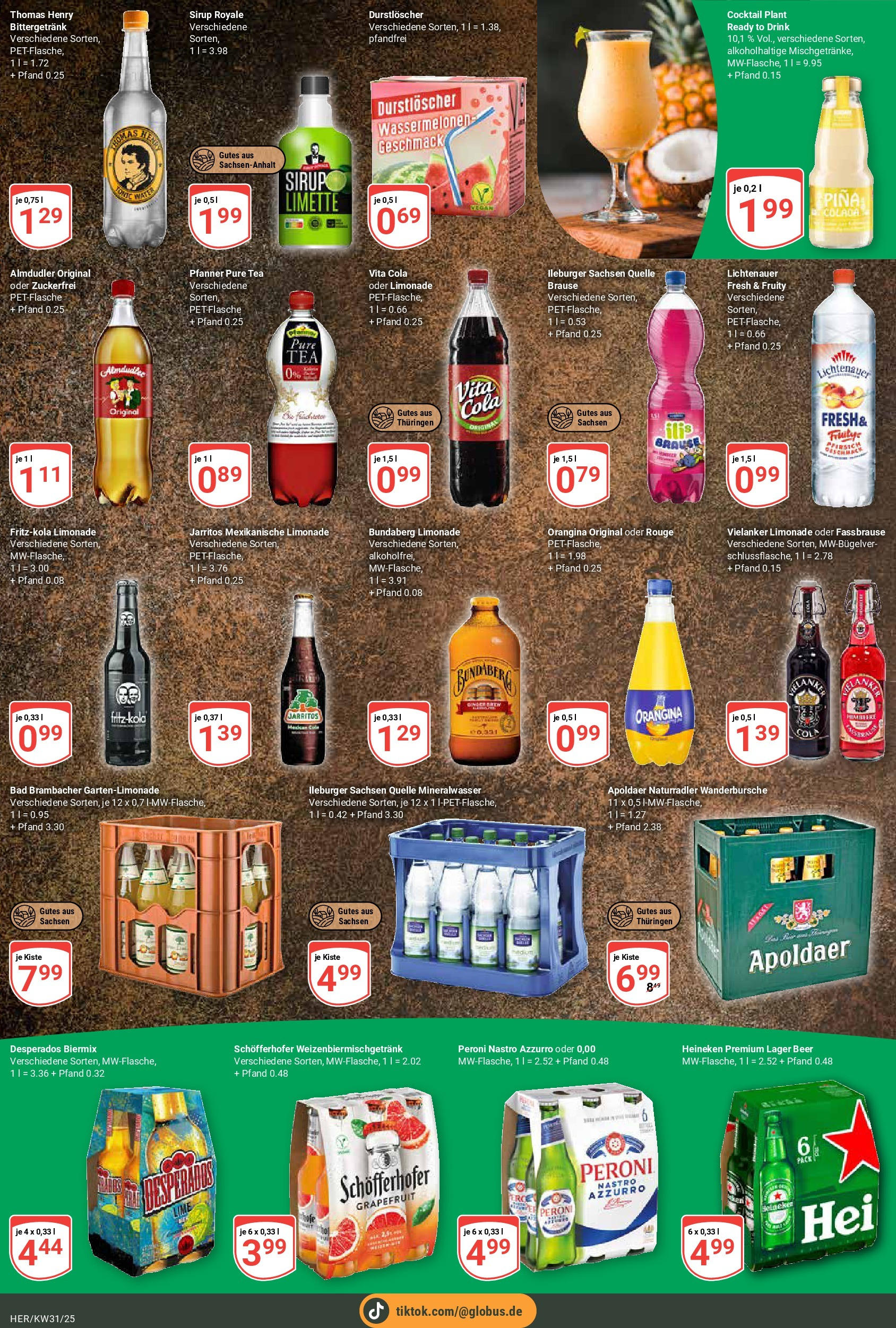 Globus prospekt Hermsdorf (ab 28.07.2025) » Angebote ab Montag | Seite: 20 | Produkte: Cola, Desperados, Limette, Fassbrause Globus prospekt Hermsdorf (ab 28.07.2025) » Angebote online | Seite: 20 | Produkte: Cola, Desperados, Limette, Fassbrause