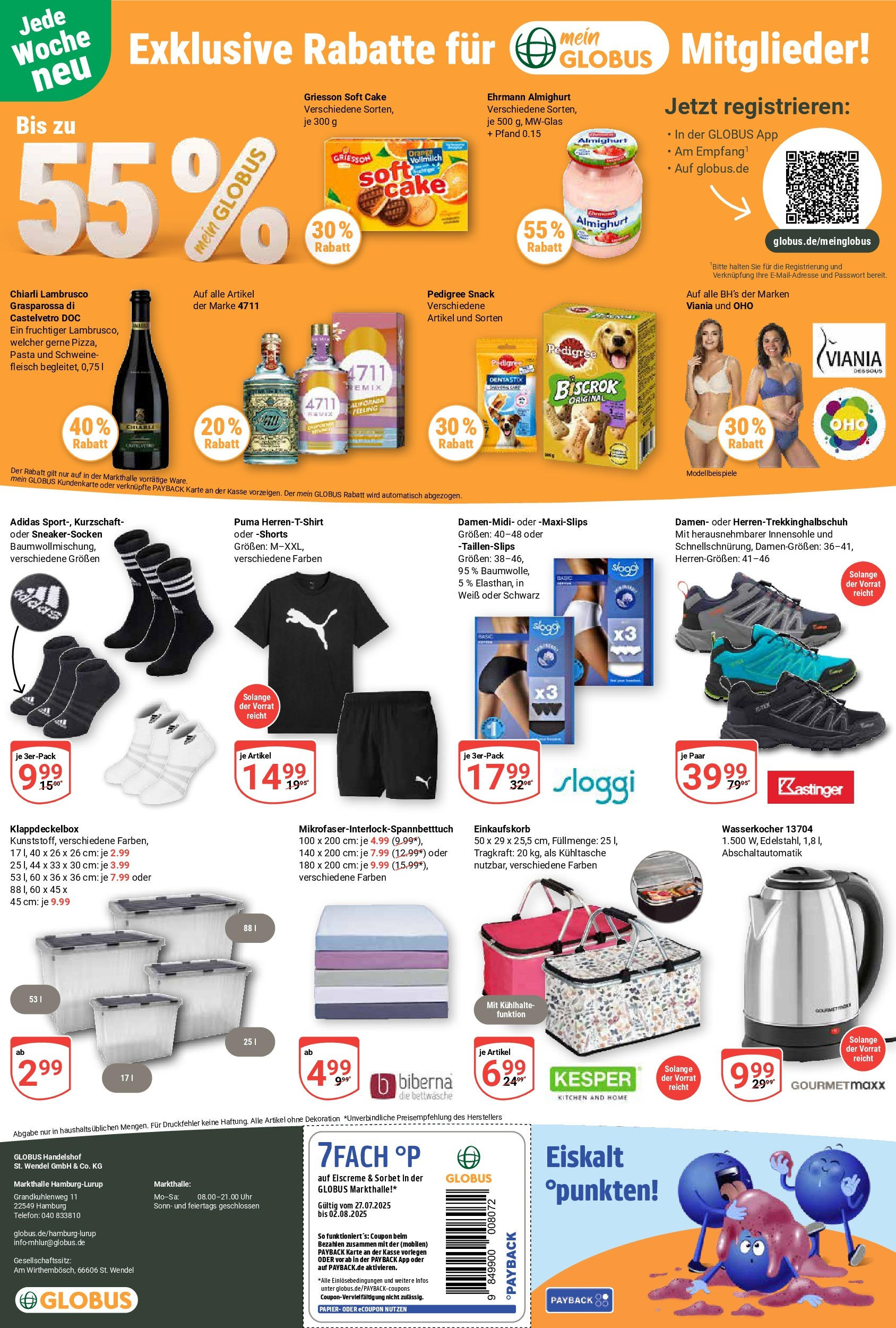 Globus prospekt Hamburg (ab 28.07.2025) » Angebote ab Montag | Seite: 29 | Produkte: Wasserkocher, Bettwäsche, Pedigree, Telefon Globus prospekt Hamburg (ab 28.07.2025) » Angebote online | Seite: 29 | Produkte: Wasserkocher, Bettwäsche, Pedigree, Telefon