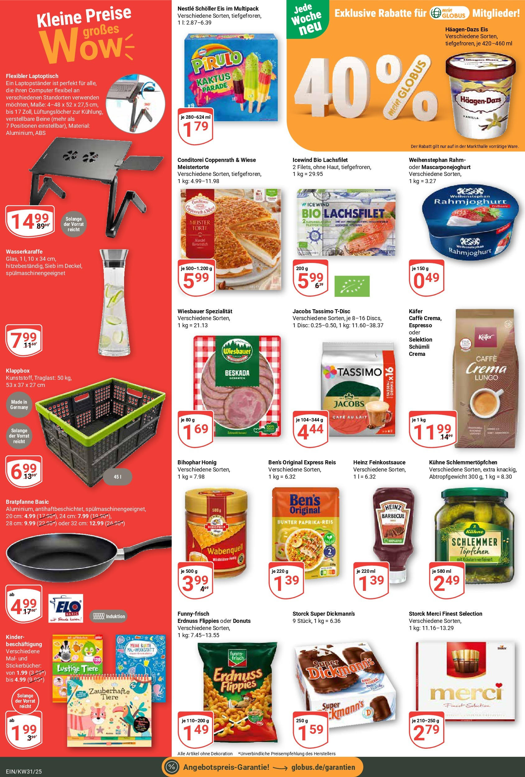 Globus prospekt Homburg-Einöd	 (ab 28.07.2025) » Angebote online | Seite: 2 | Produkte: Merci, Donuts, Reis, Tassimo