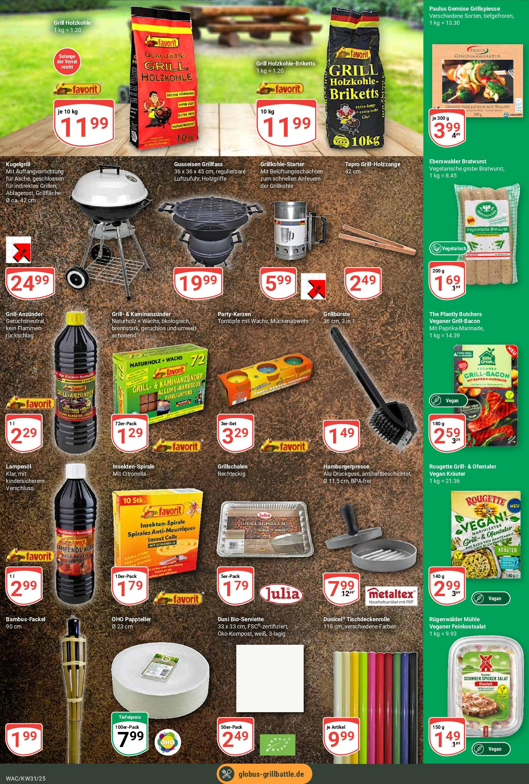 Globus prospekt Markkleeberg (ab 28.07.2025) » Angebote ab Montag | Seite: 16 | Produkte: Grill, Bratwurst, Gemüse, Salat Globus prospekt Markkleeberg (ab 28.07.2025) » Angebote online | Seite: 16 | Produkte: Grill, Bratwurst, Gemüse, Salat