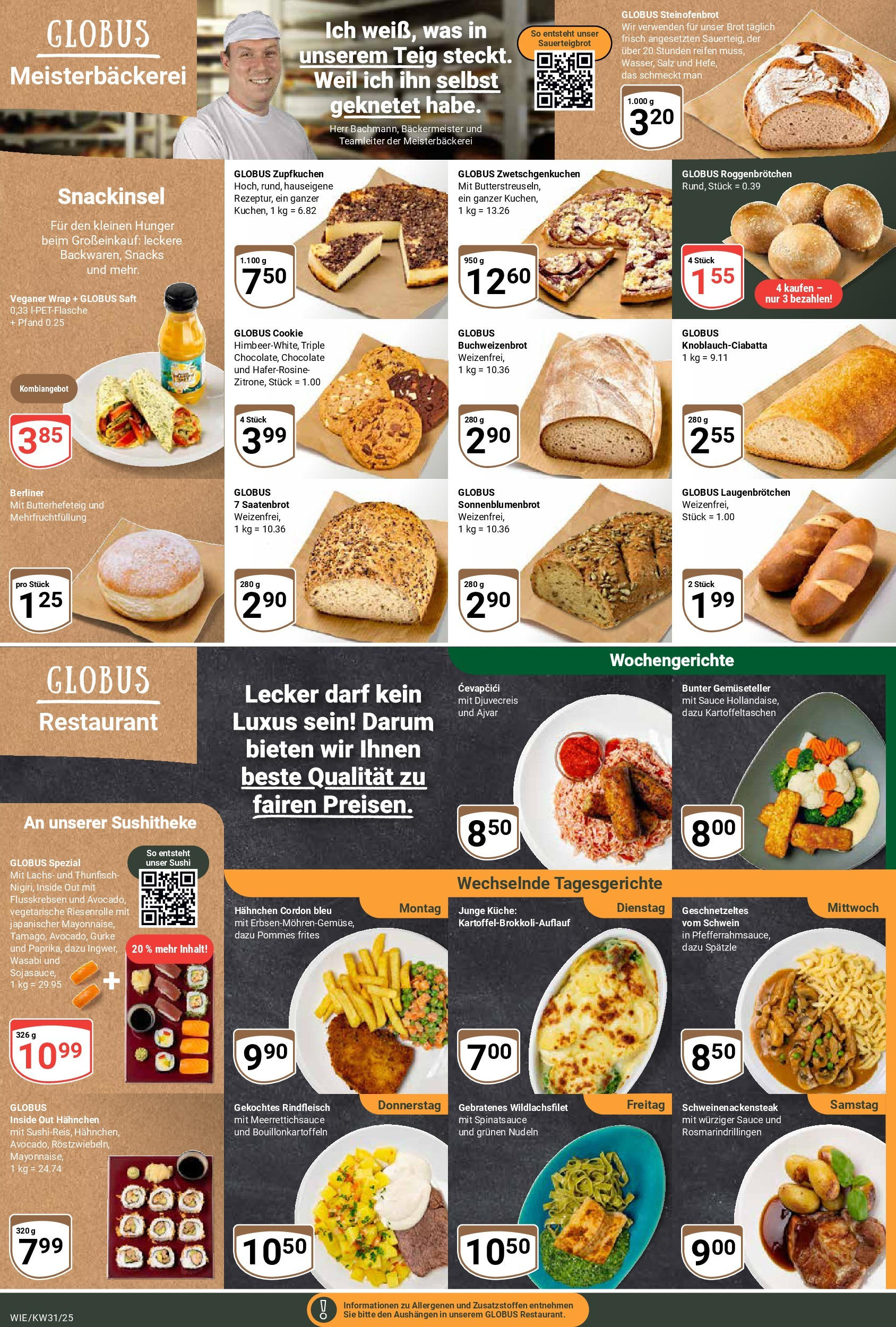 Globus prospekt Waghäusel (ab 28.07.2025) » Angebote ab Montag | Seite: 11 | Produkte: Hahnchen, Pommes, Lachs, Rindfleisch Globus prospekt Waghäusel (ab 28.07.2025) » Angebote online | Seite: 11 | Produkte: Hahnchen, Pommes, Lachs, Rindfleisch