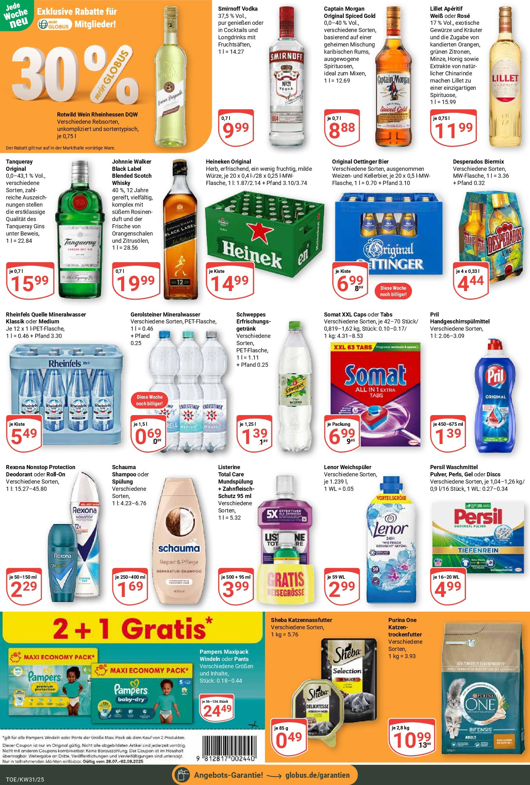 Globus prospekt Tönisvorst (ab 28.07.2025) » Angebote ab Montag | Seite: 7 | Produkte: Purina one, Duft, Oettinger, Listerine Globus prospekt Tönisvorst (ab 28.07.2025) » Angebote online | Seite: 7 | Produkte: Purina one, Duft, Oettinger, Listerine