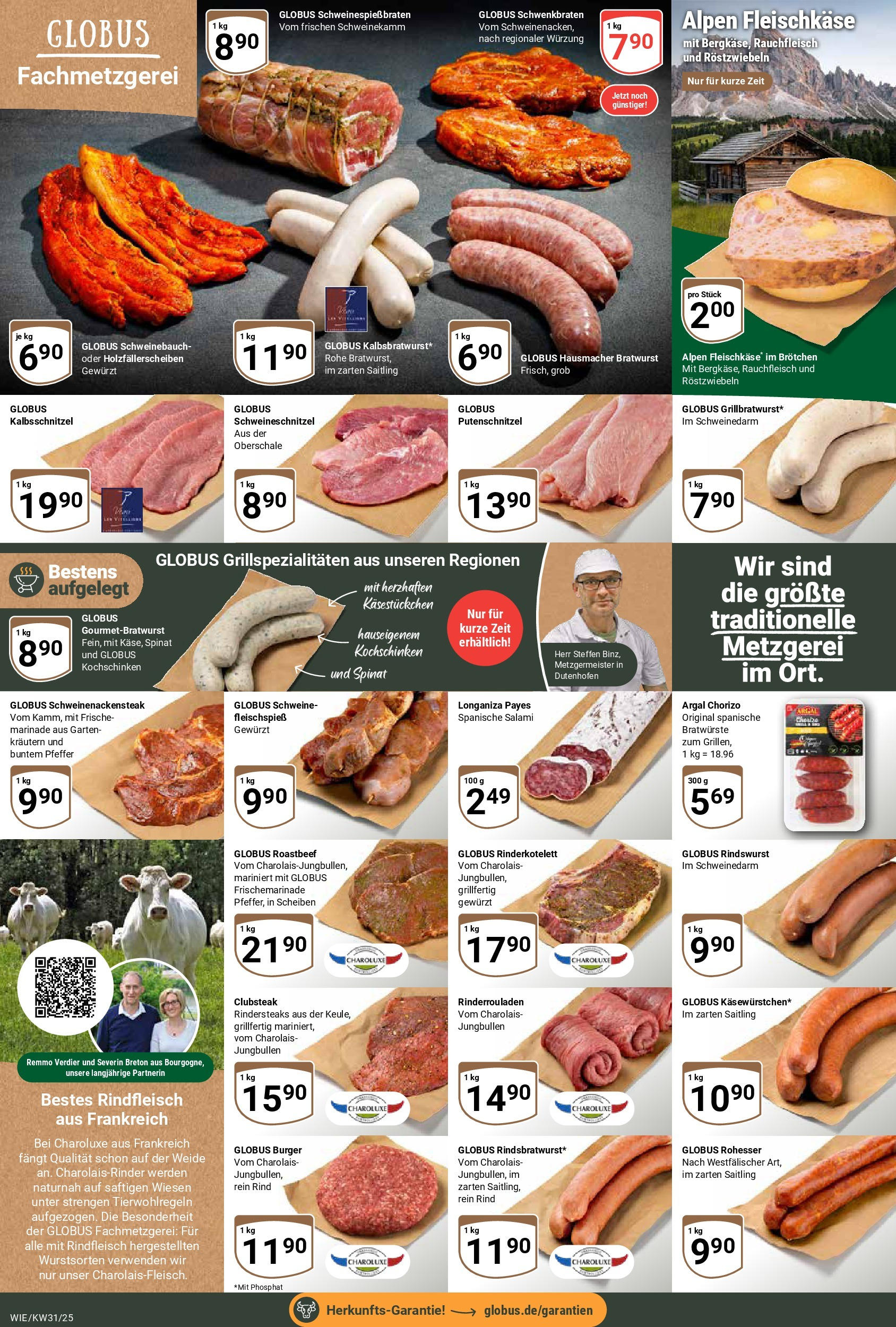 Globus prospekt Waghäusel (ab 28.07.2025) » Angebote ab Montag | Seite: 12 | Produkte: Bratwurst, Roastbeef, Putenschnitzel, Rindfleisch Globus prospekt Waghäusel (ab 28.07.2025) » Angebote online | Seite: 12 | Produkte: Bratwurst, Roastbeef, Putenschnitzel, Rindfleisch